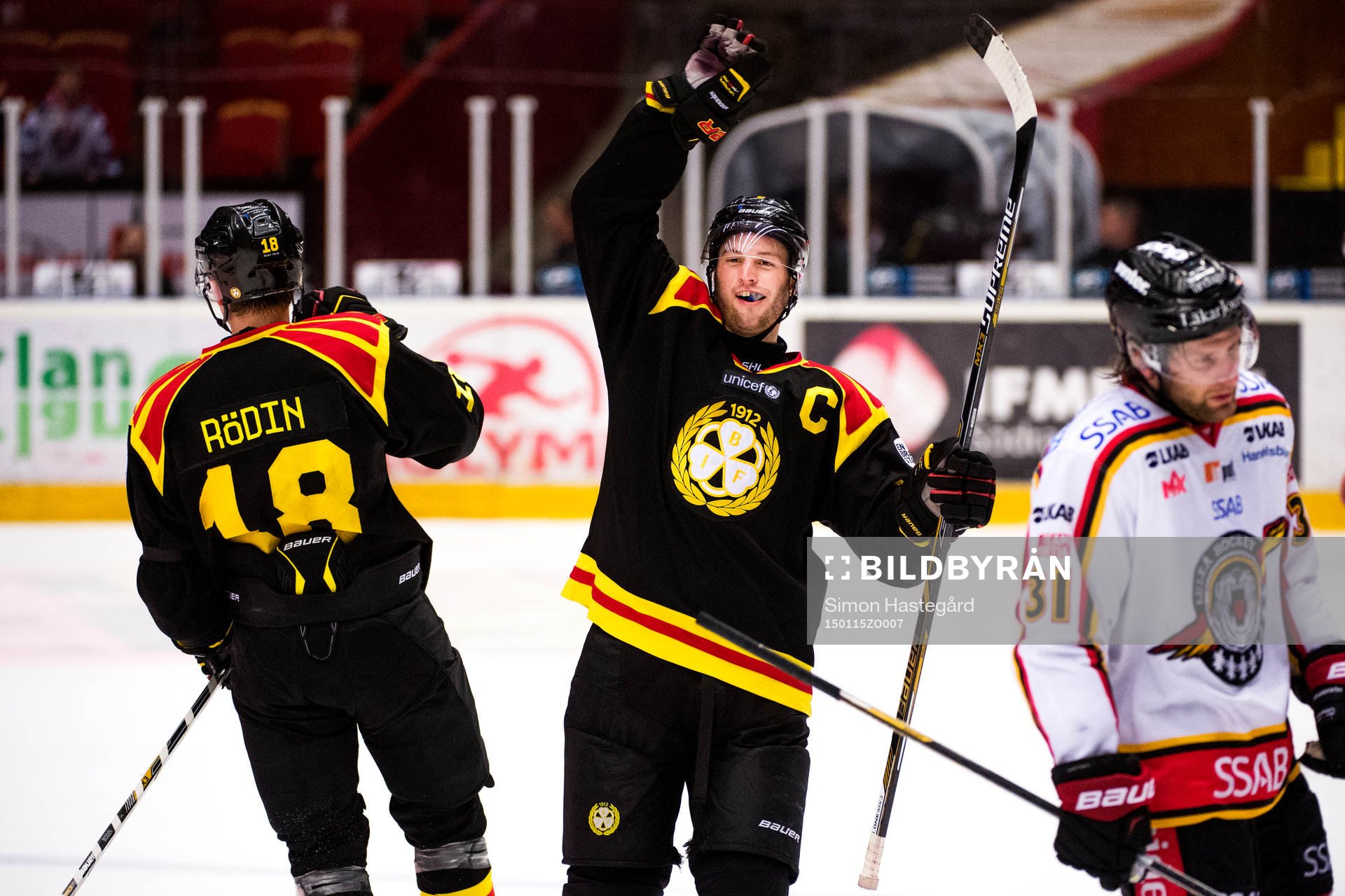 Brynäs Niclas Andersén jublar