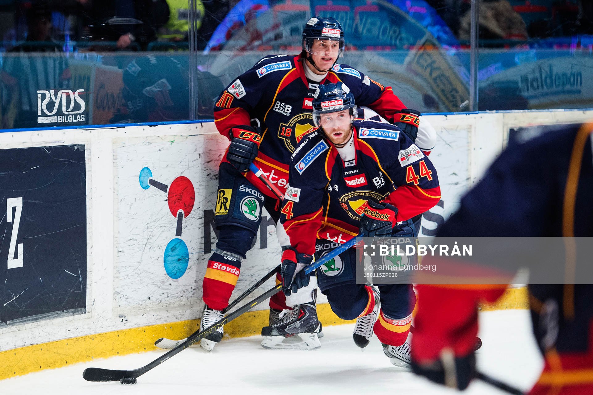 Djurgården Joakim Eriksson och Mattias Guter