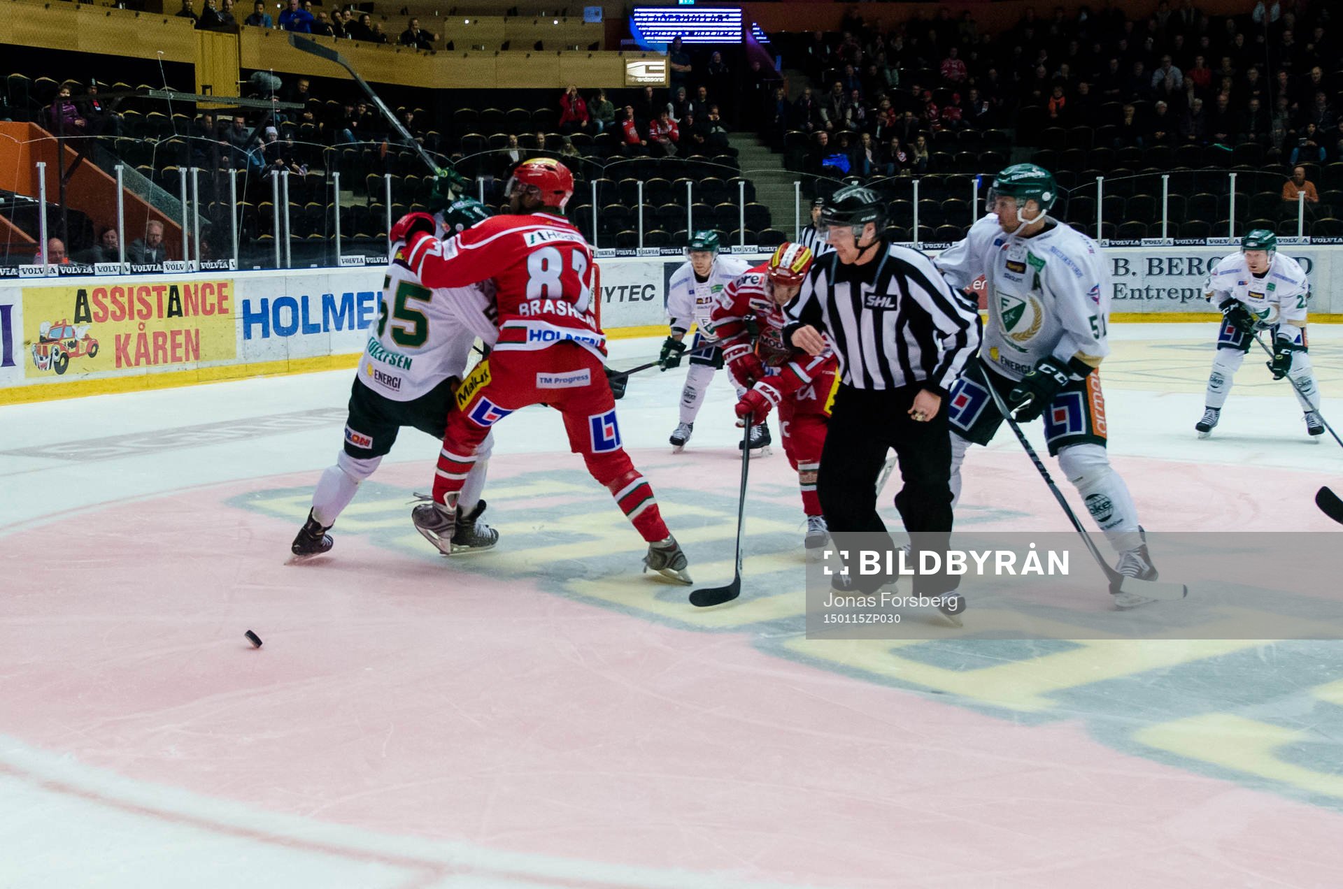 Modos Donald Brashear och Färjestads Ole-Kristian