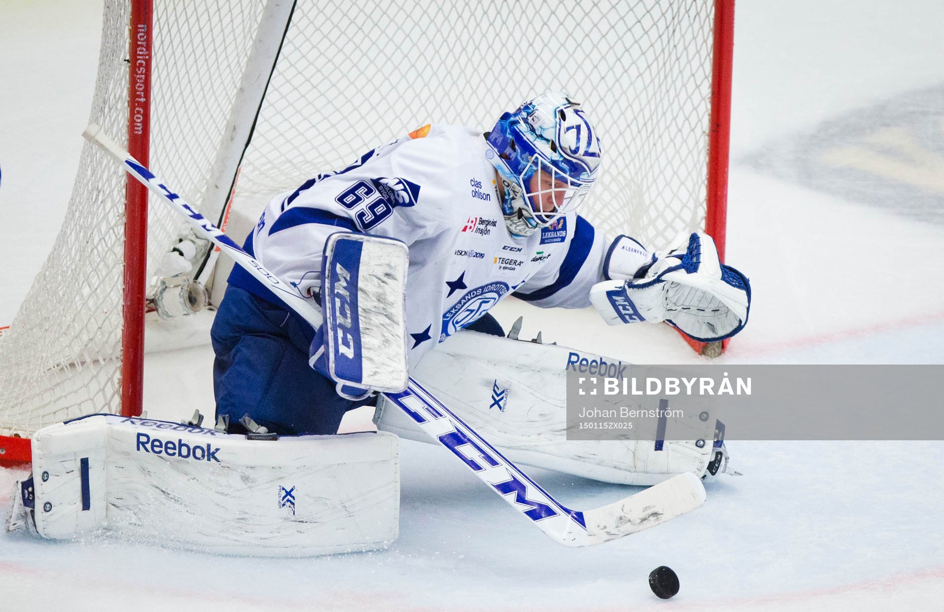 Leksands målvakt Oscar Alsenfelt räddade 42 av 43 skott