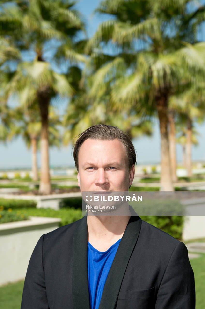 Daniel Kristoffersson, Expressen under en presskonferens den 16 januari 2015 i Abu Dhabi.