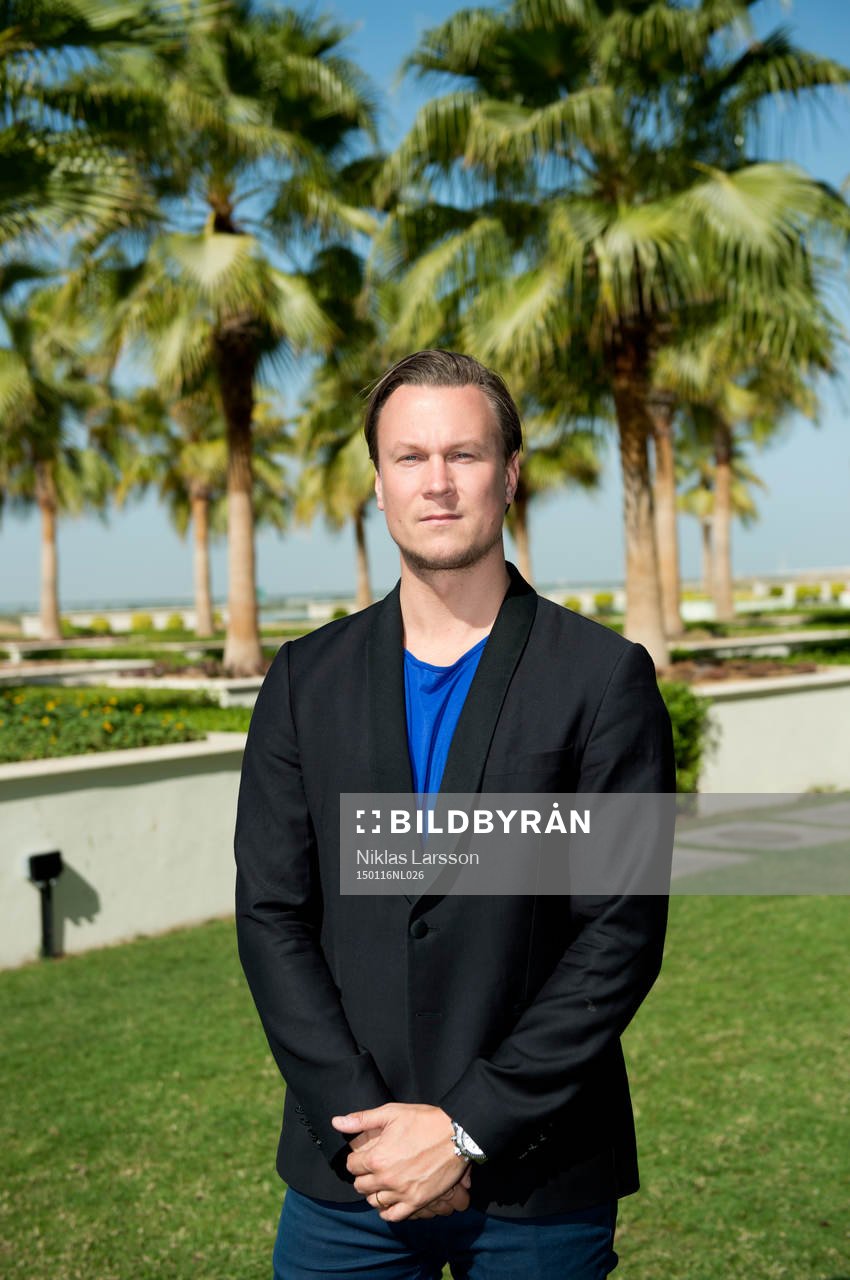 Daniel Kristoffersson, Expressen under en presskonferens den 16 januari 2015 i Abu Dhabi.