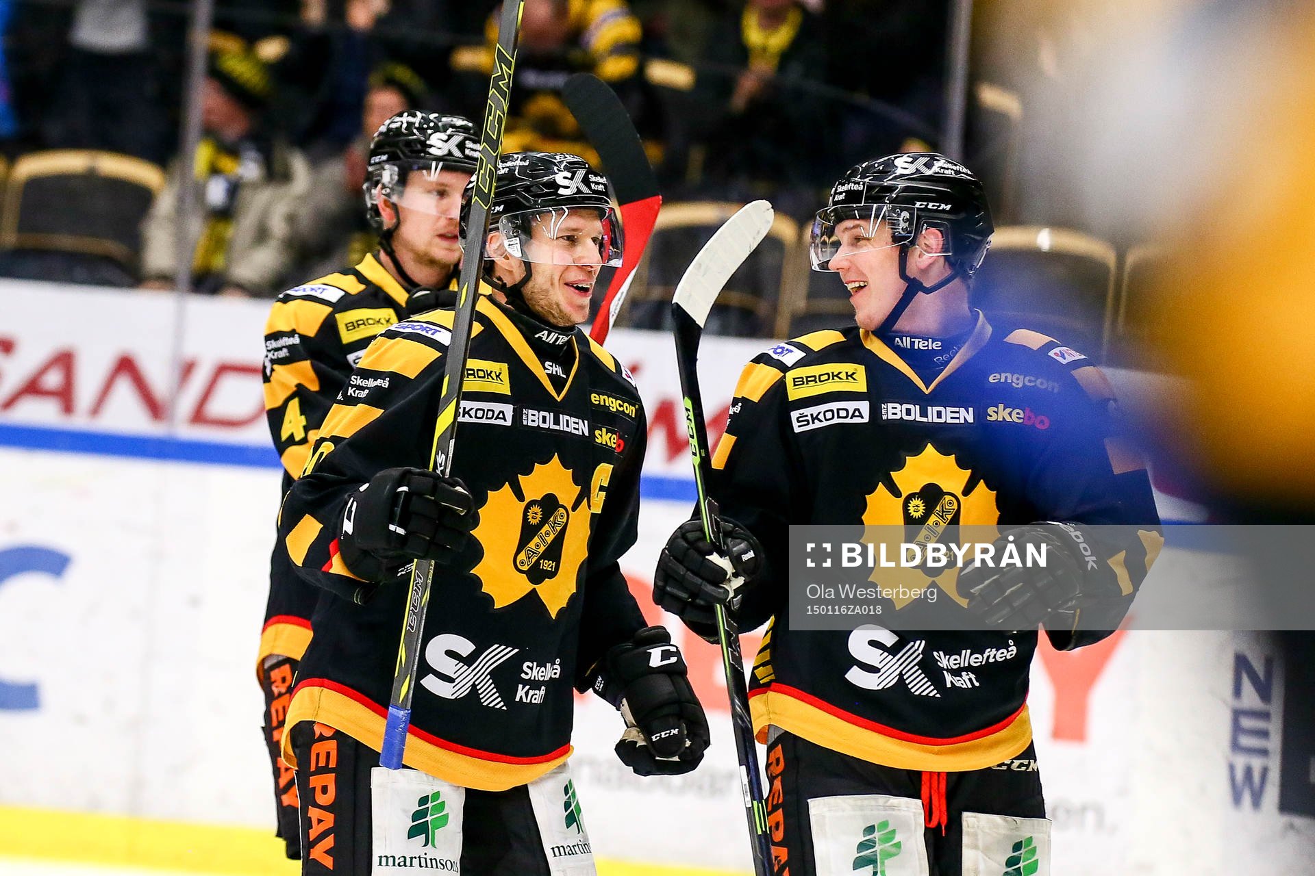 Skellefteås Erik Forssell , Patrik Zackrisson   och Tim