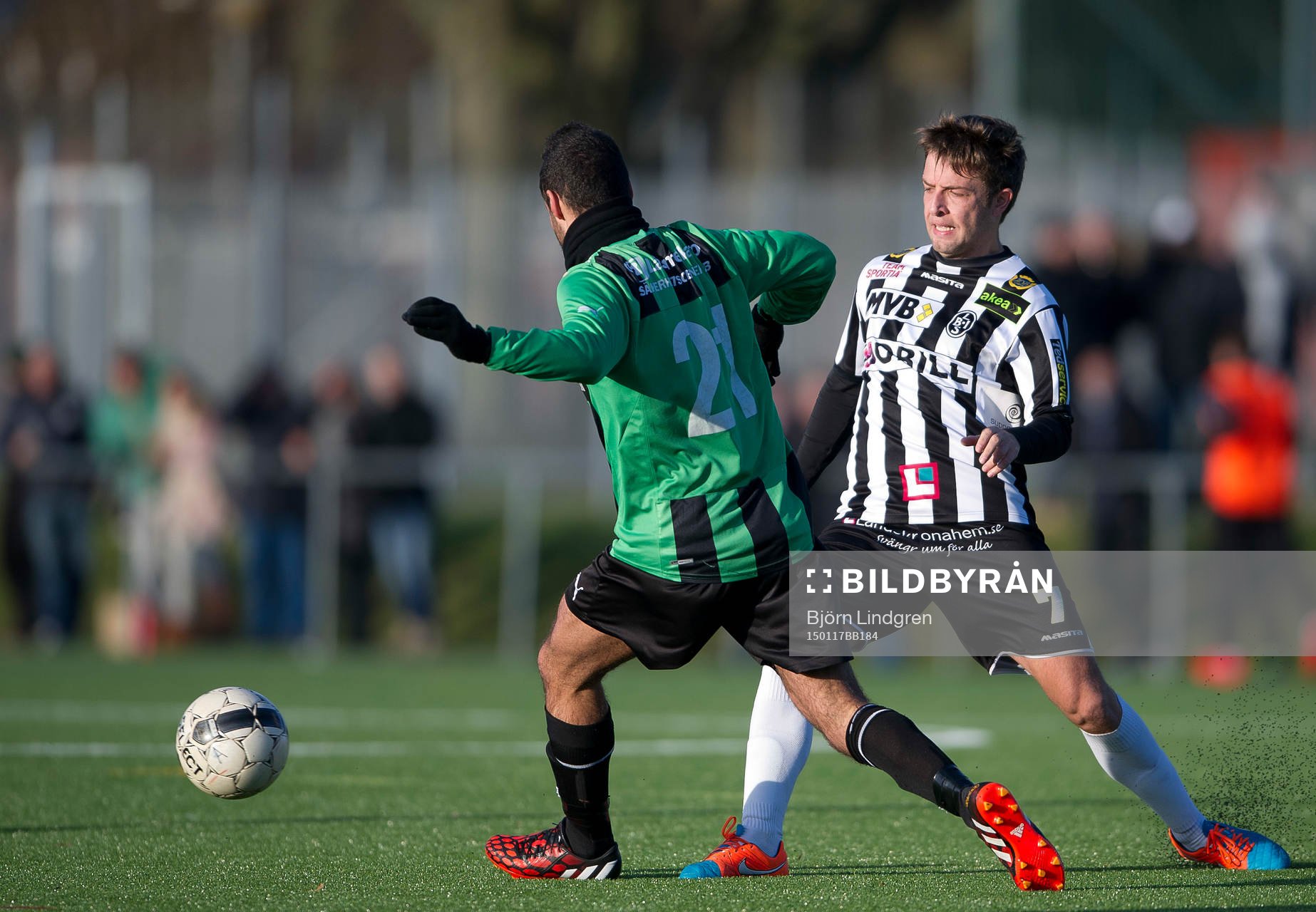 Landskronas Marko Mugosa mot Högaborgs David Panojevic