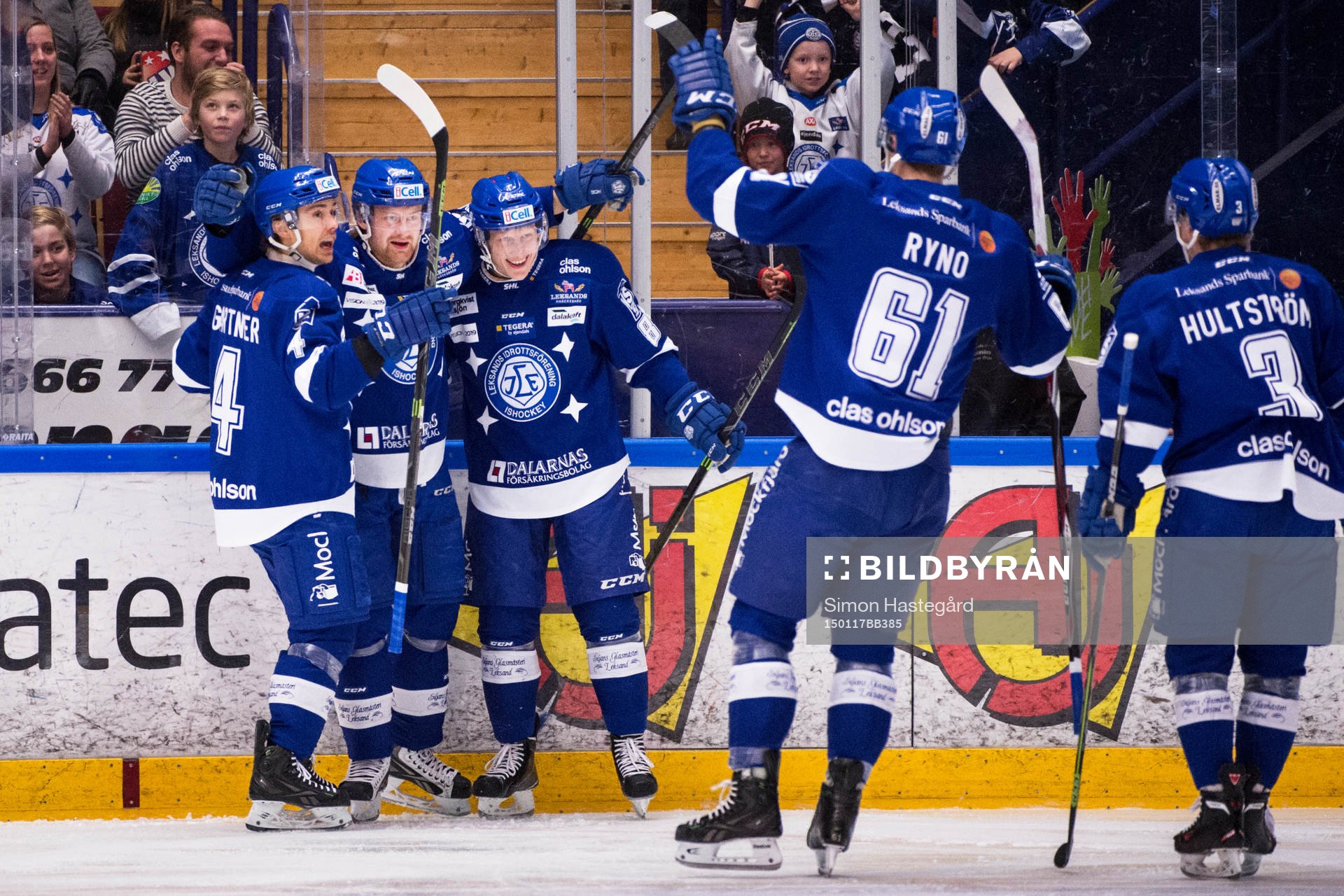 Leksands Robin Gartner , Mattias Ritola ,Toni Kähkönen ,