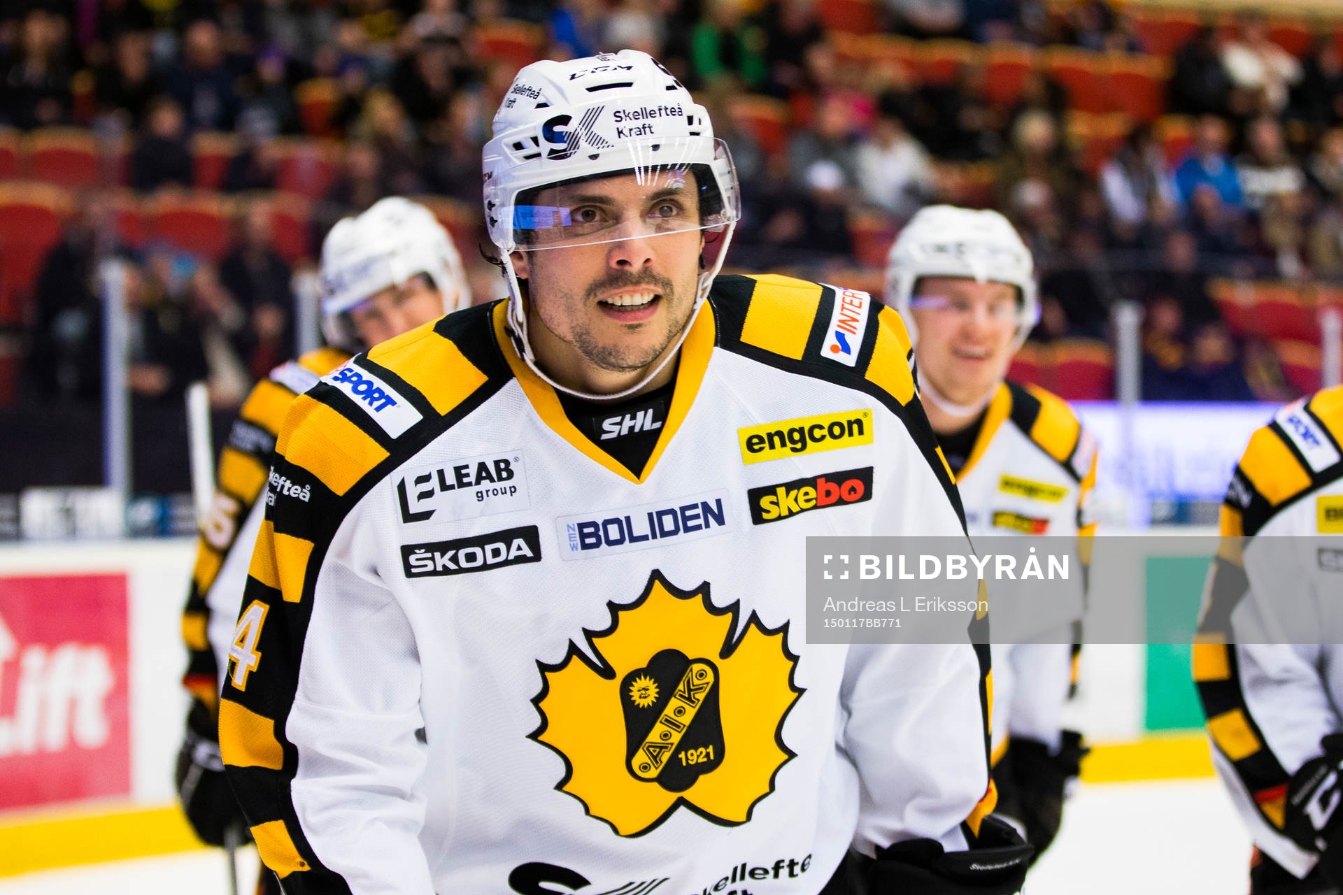 Skellefteås Daniel Widing ser nöjd ut