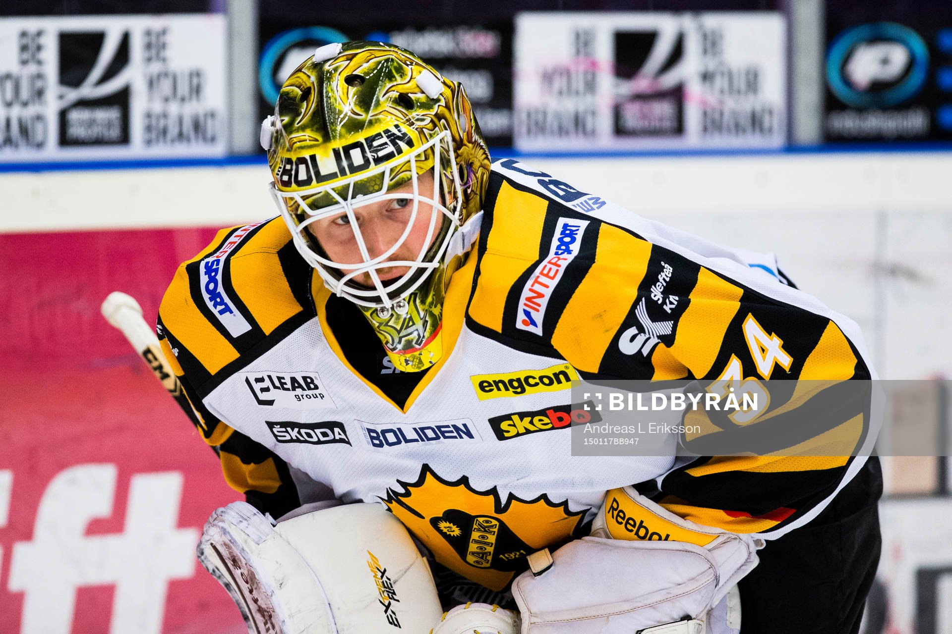 Skellefteås målvakt Erik Hanses