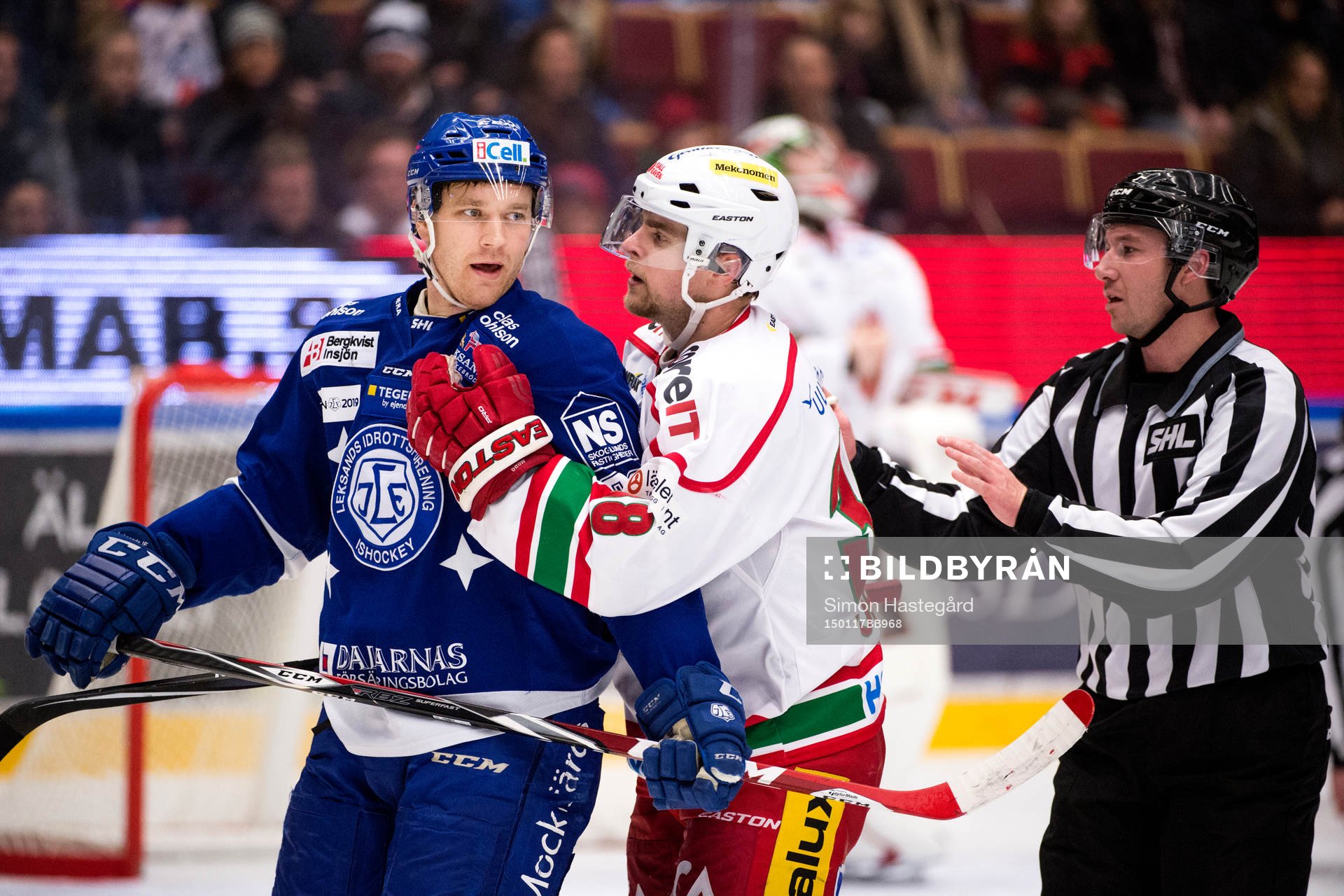 Leksands Jens Bergenström i bråk med Modos Nichlas Torp
