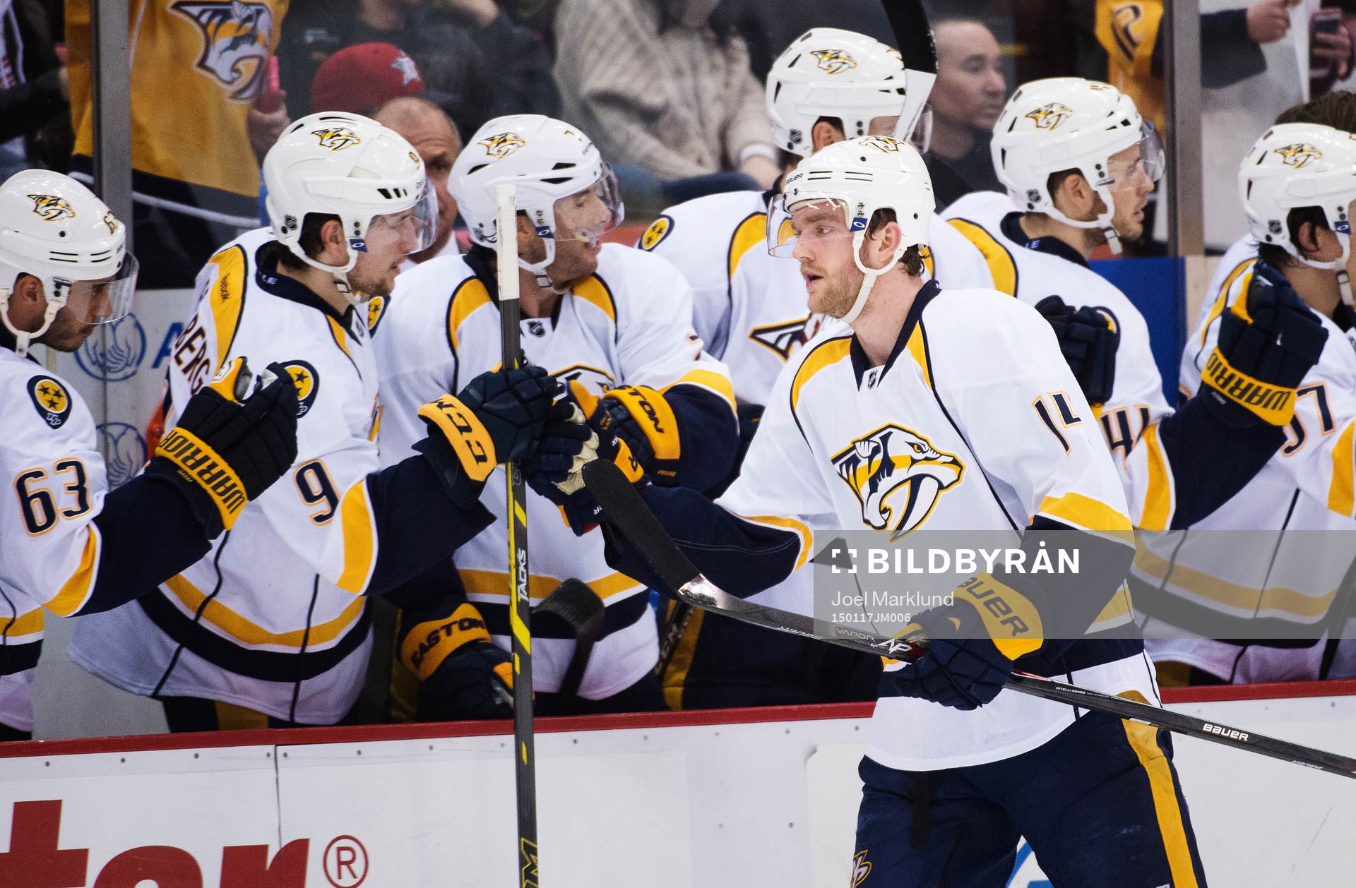 Nashvilles Mattias Ekholm jublar