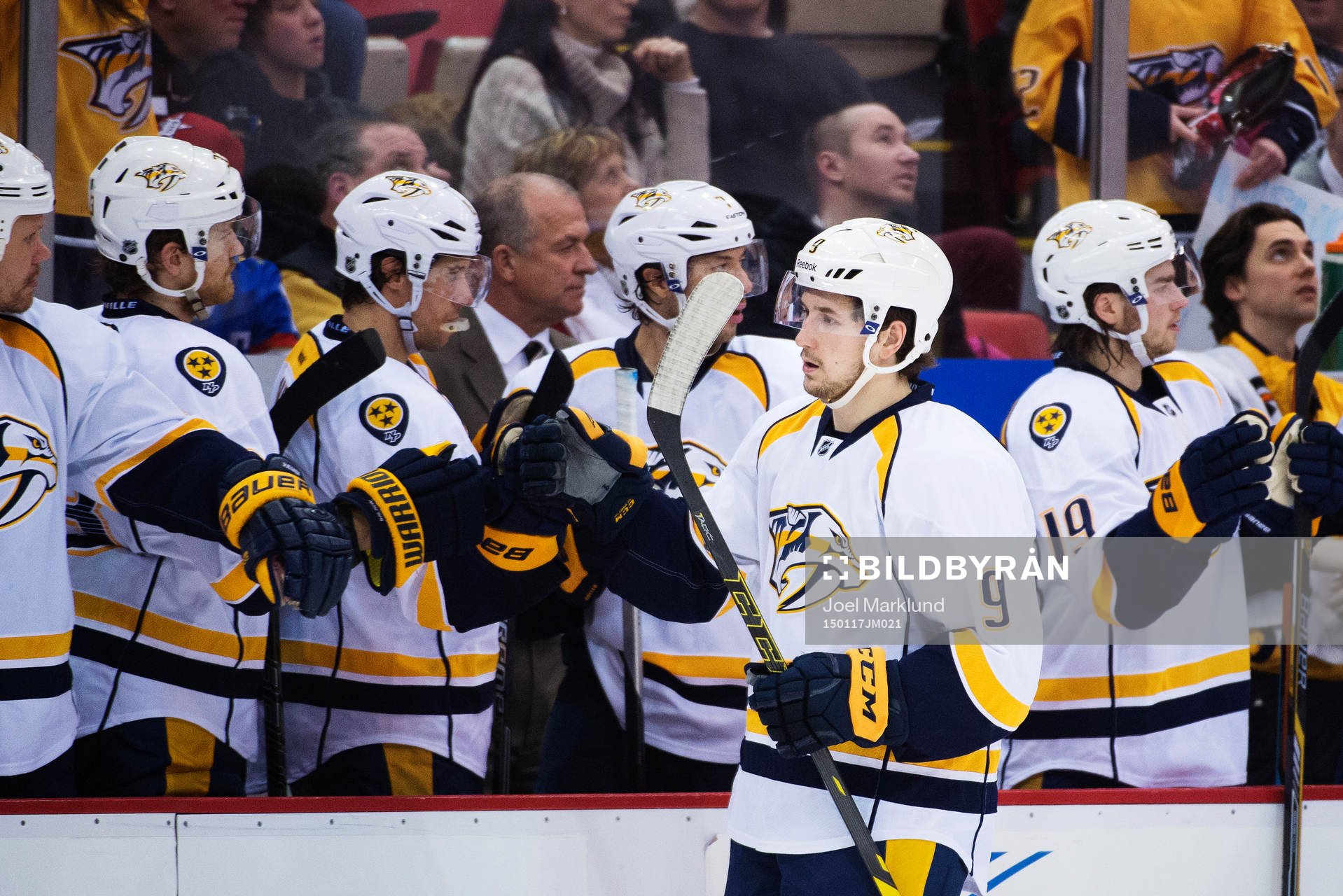 Nashvilles Filip Forsberg jublar