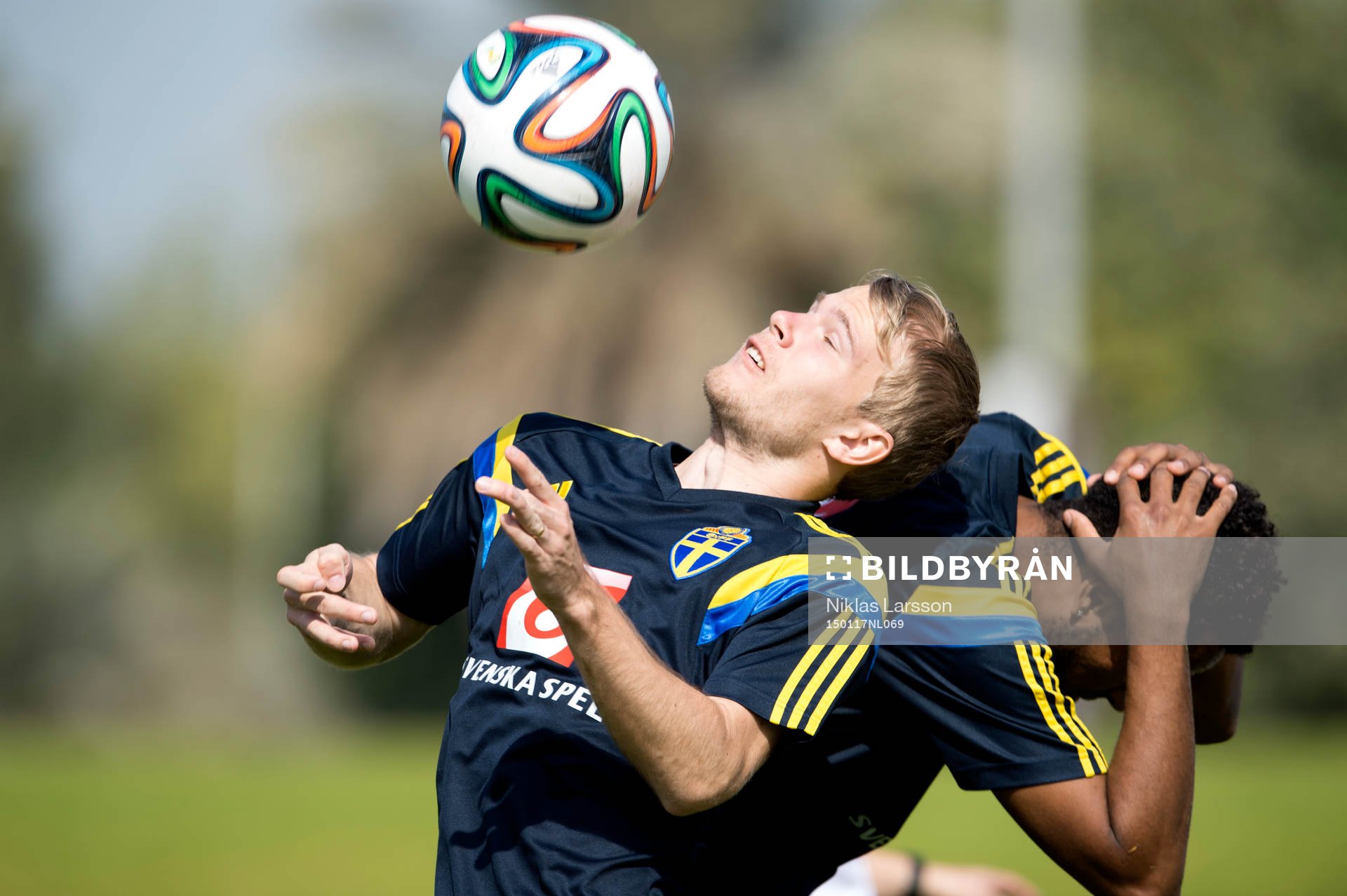 Sveriges Oscar Lewicki och Isaac Kiese Thelin