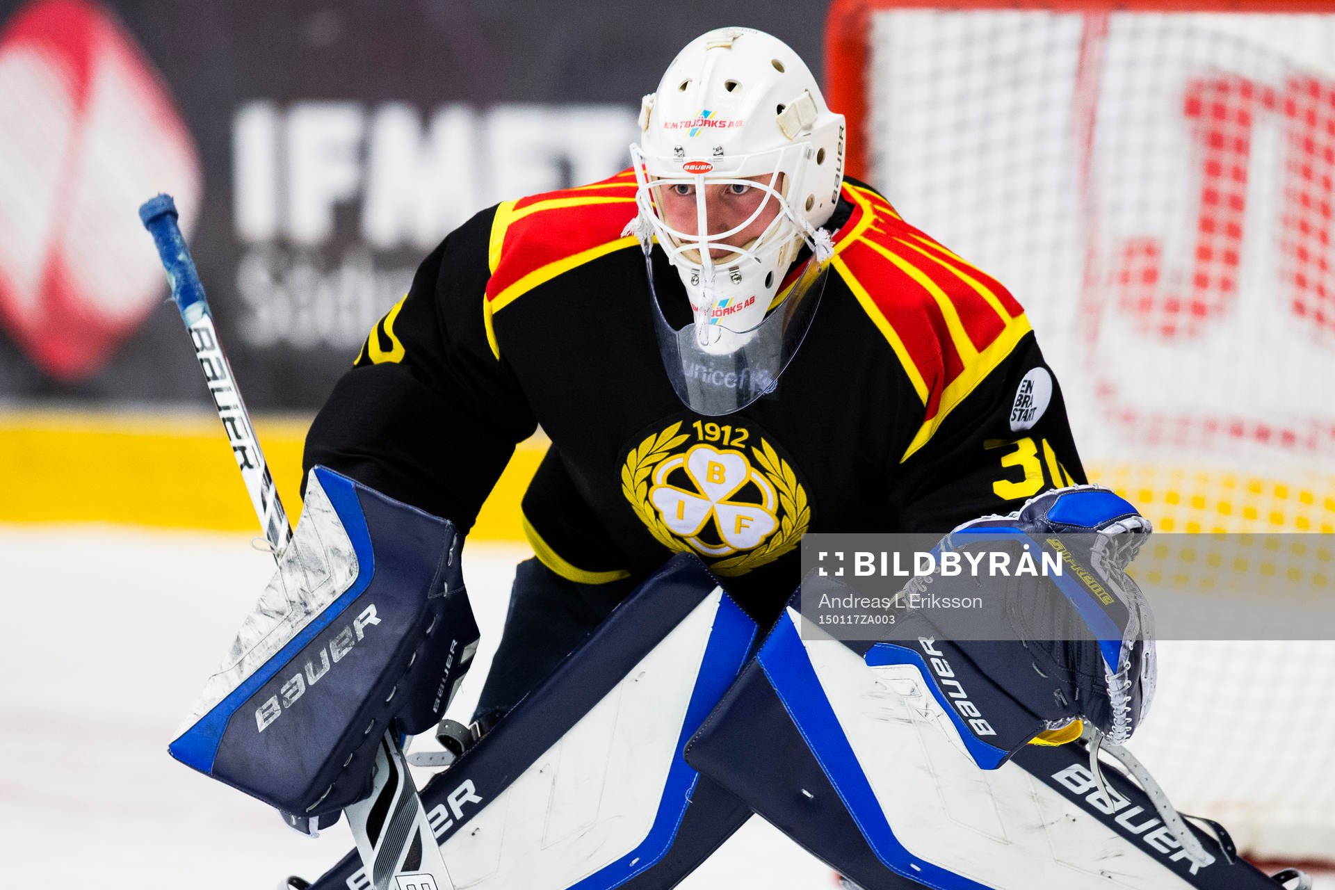 Brynäs målvakt Emil Kruse