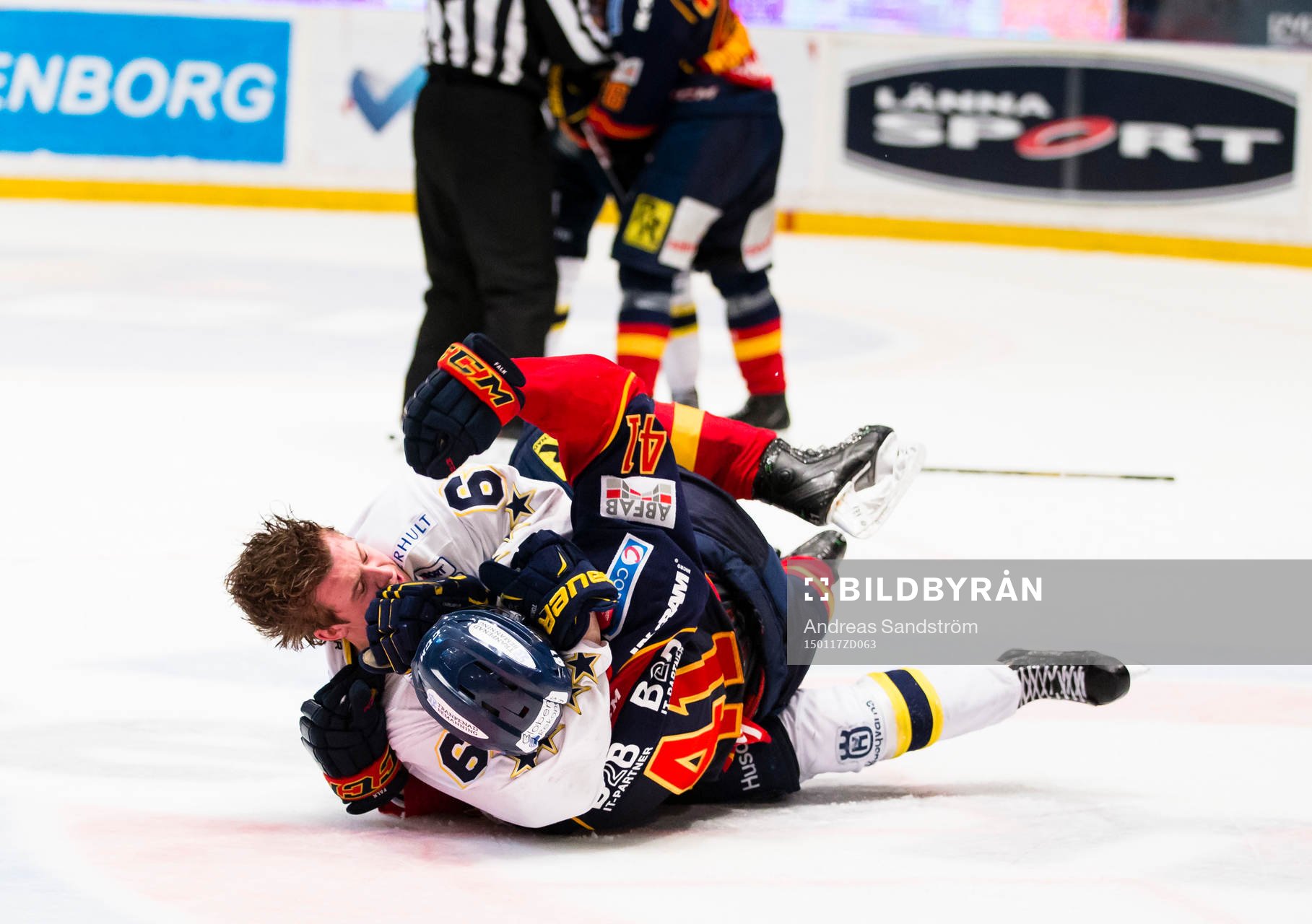 s Christoffer Törngren och Djurgårdens Alexander Falk