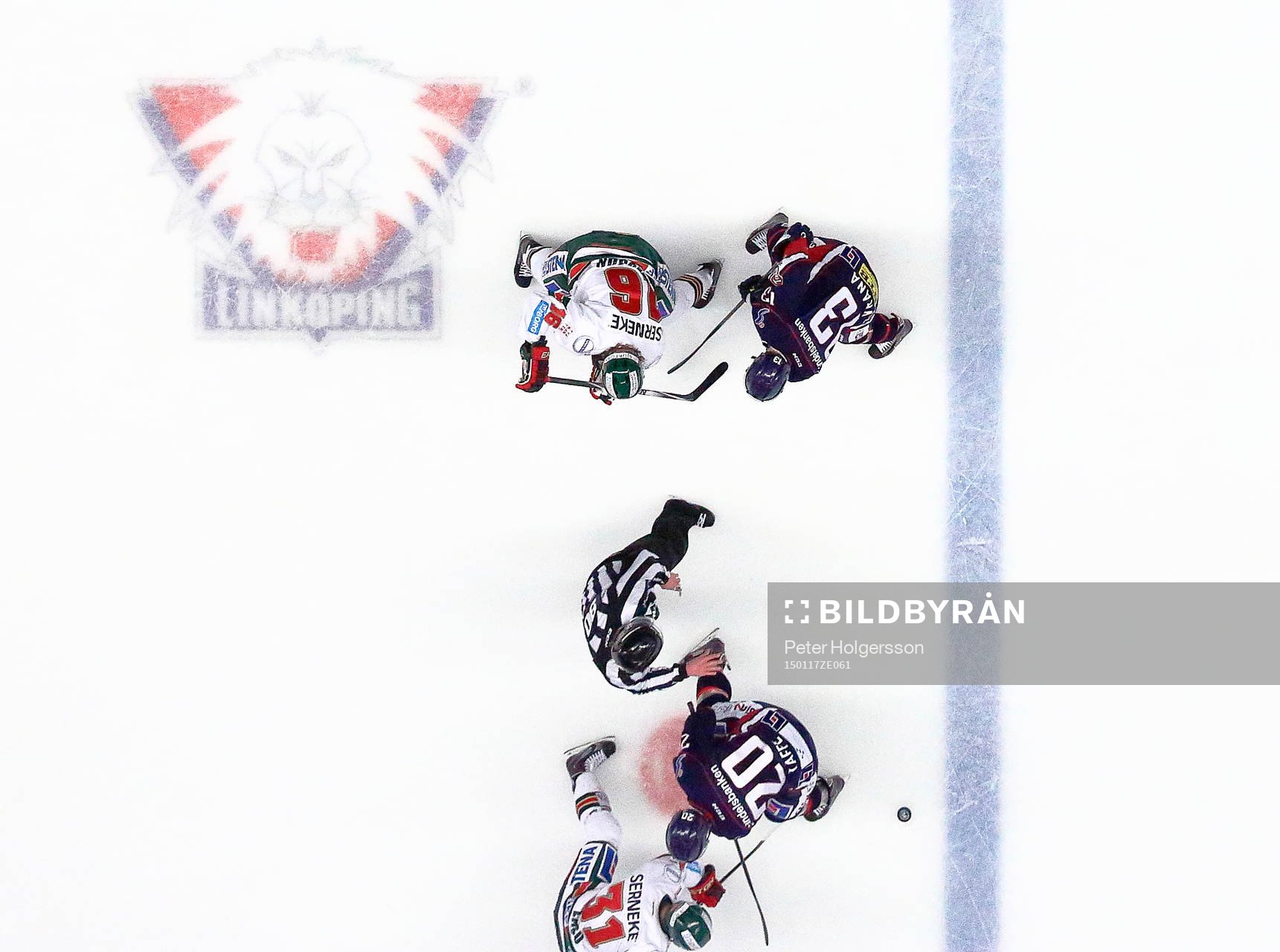 Tekning intill Linköpings logo