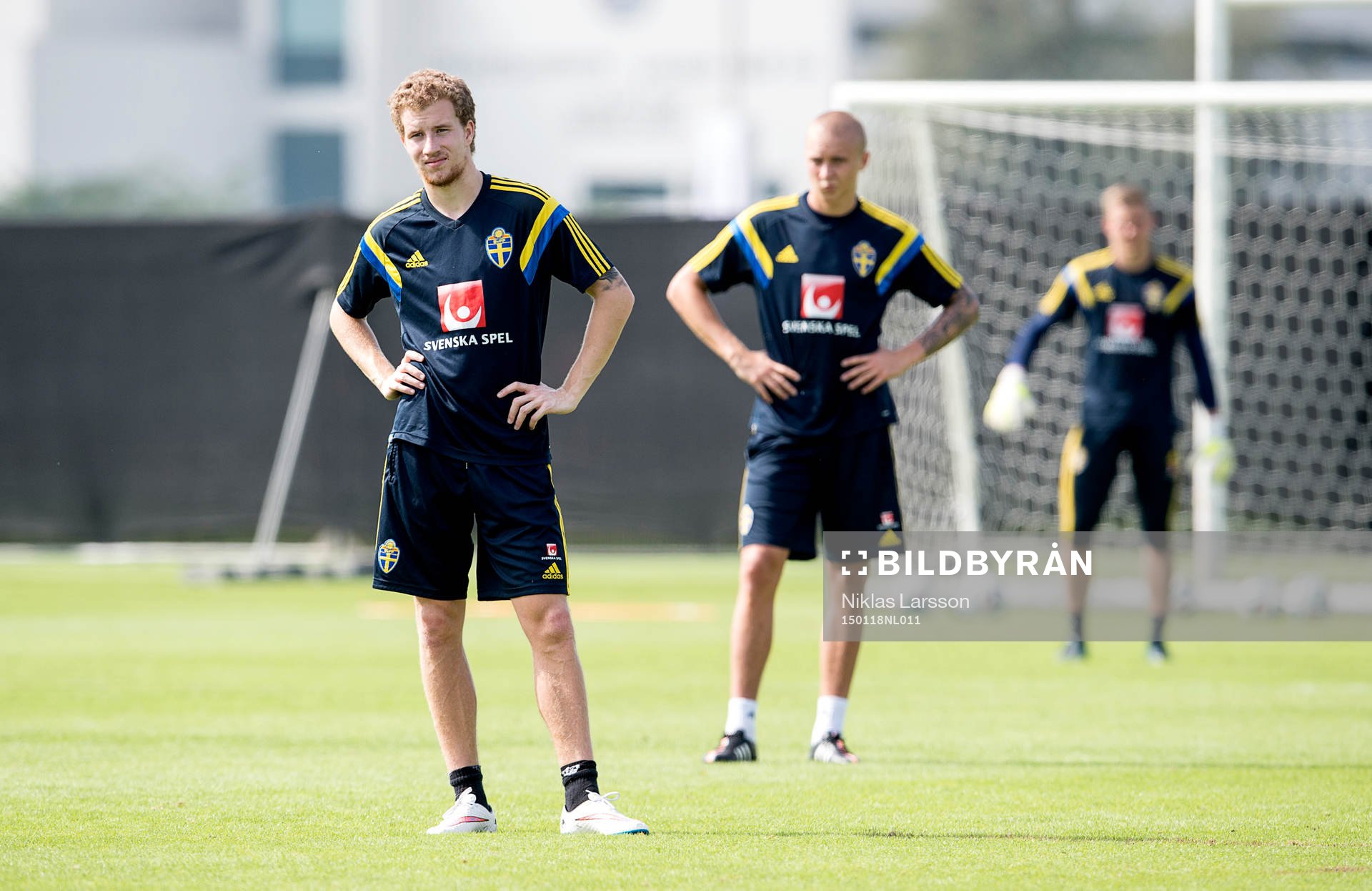 Sveriges Simon Gustafson och Sebastian Holmén