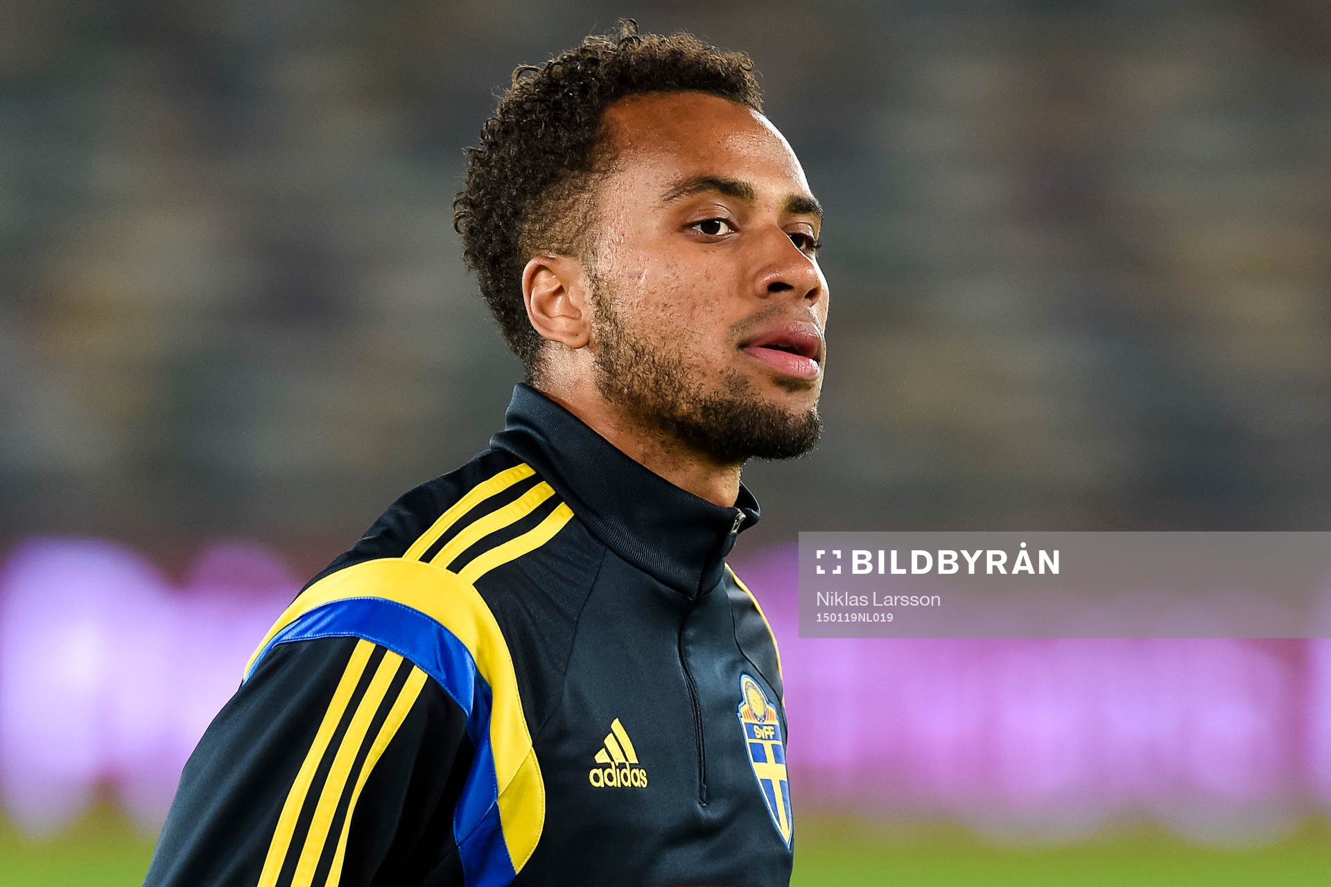 Sveriges Isaac Kiese Thelin träningsmatchen mellan Sverige