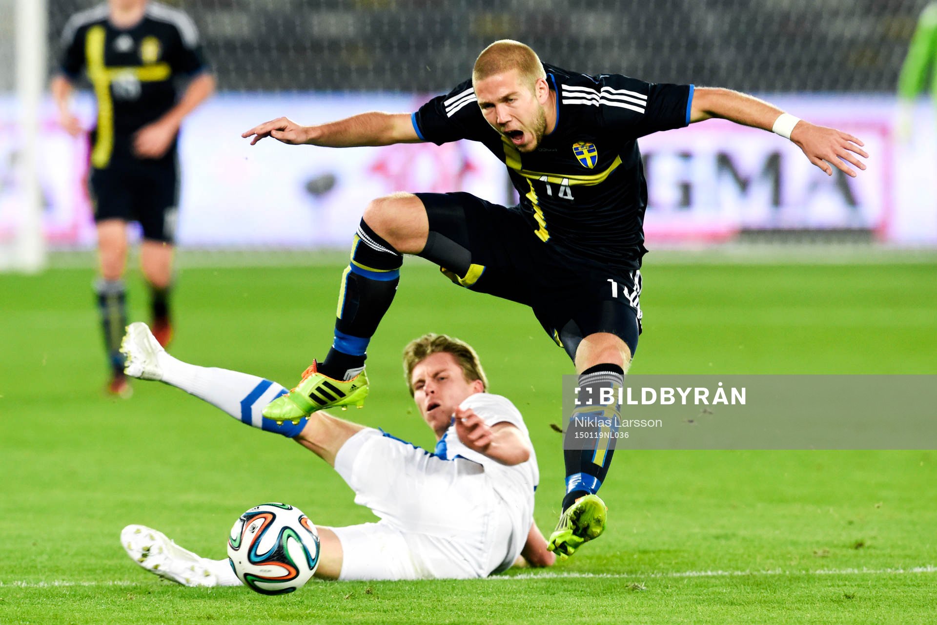 Finlands Rasmus Schüller och Sveriges Anton Tinnerholm