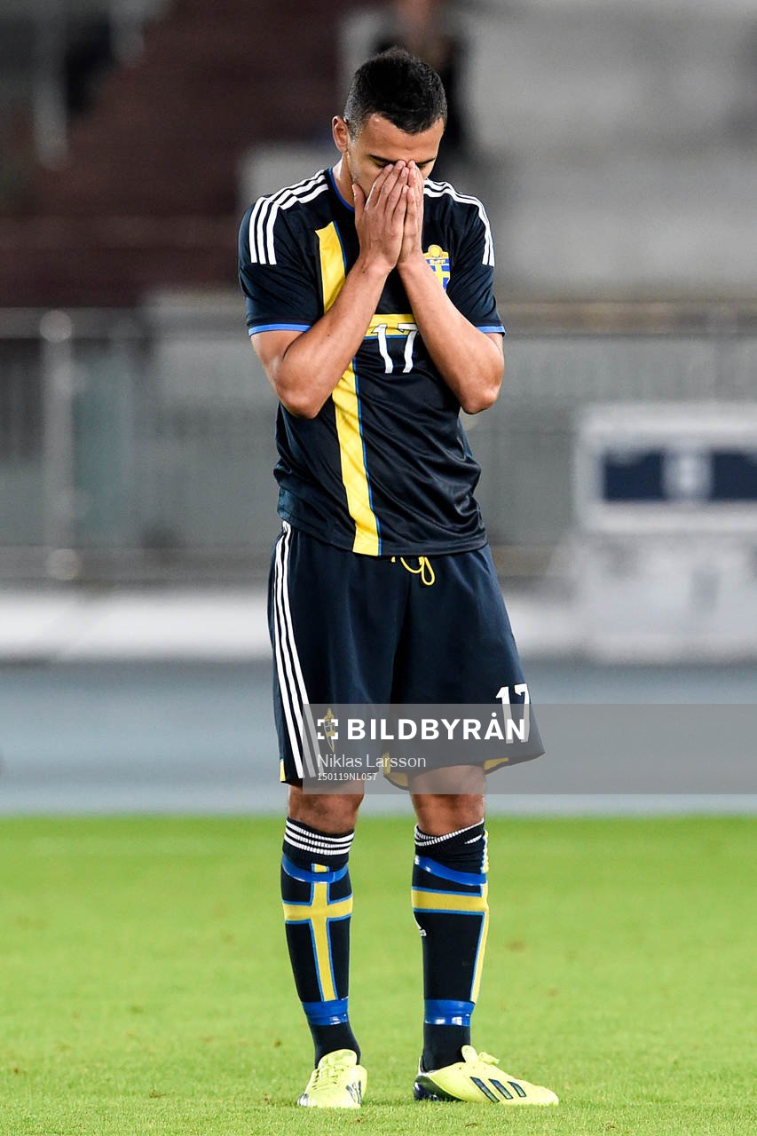 Sveriges Nabil Bahoui deppar