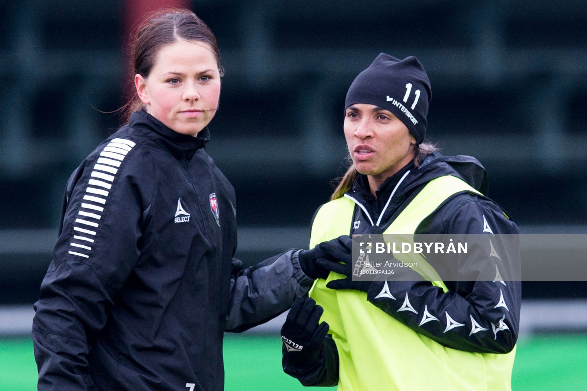 Rosengårds Sara Björk Gunnarsdottir och Marta Viera Da