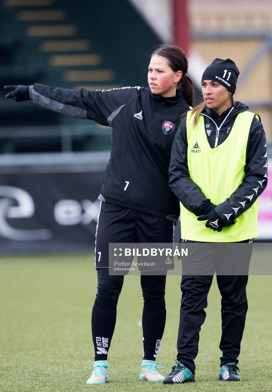 Rosengårds Sara Björk Gunnarsdottir och Marta Viera Da