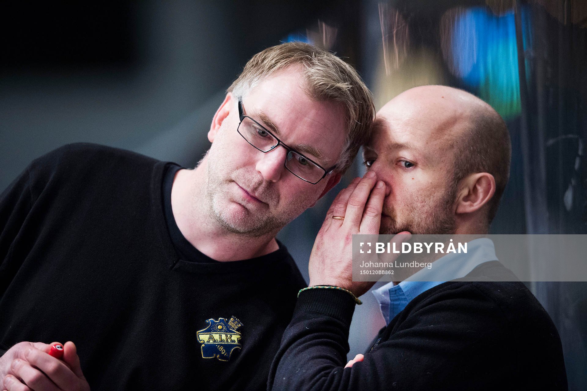 s tränare Peter Nordström och assisterande tränare