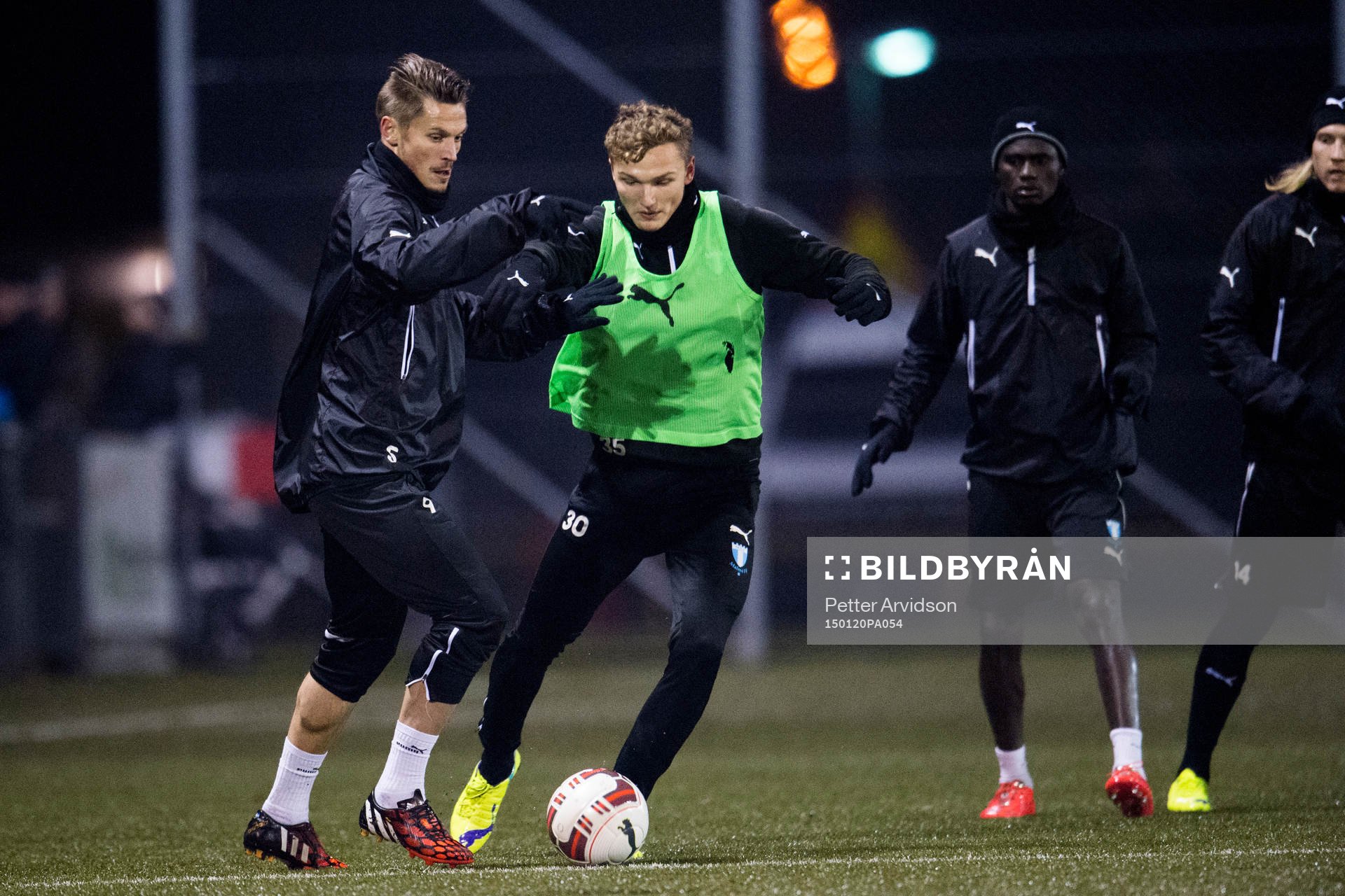 Malmö FFs Markus Rosenberg och Piotr Johansson
