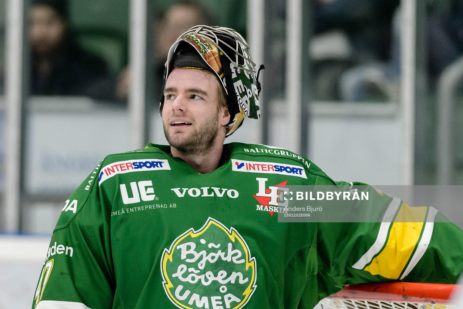 Björklövens målvakt Kevin Lindskoug