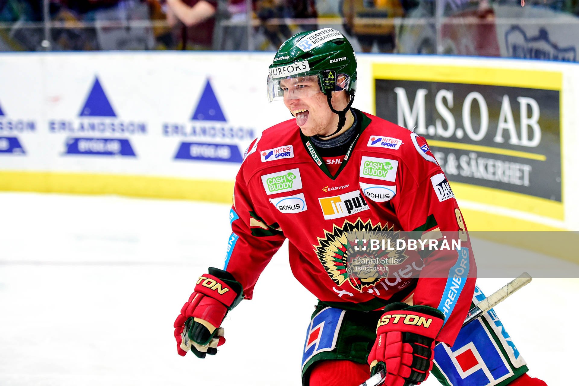 Frölundas Max Görtz jublar