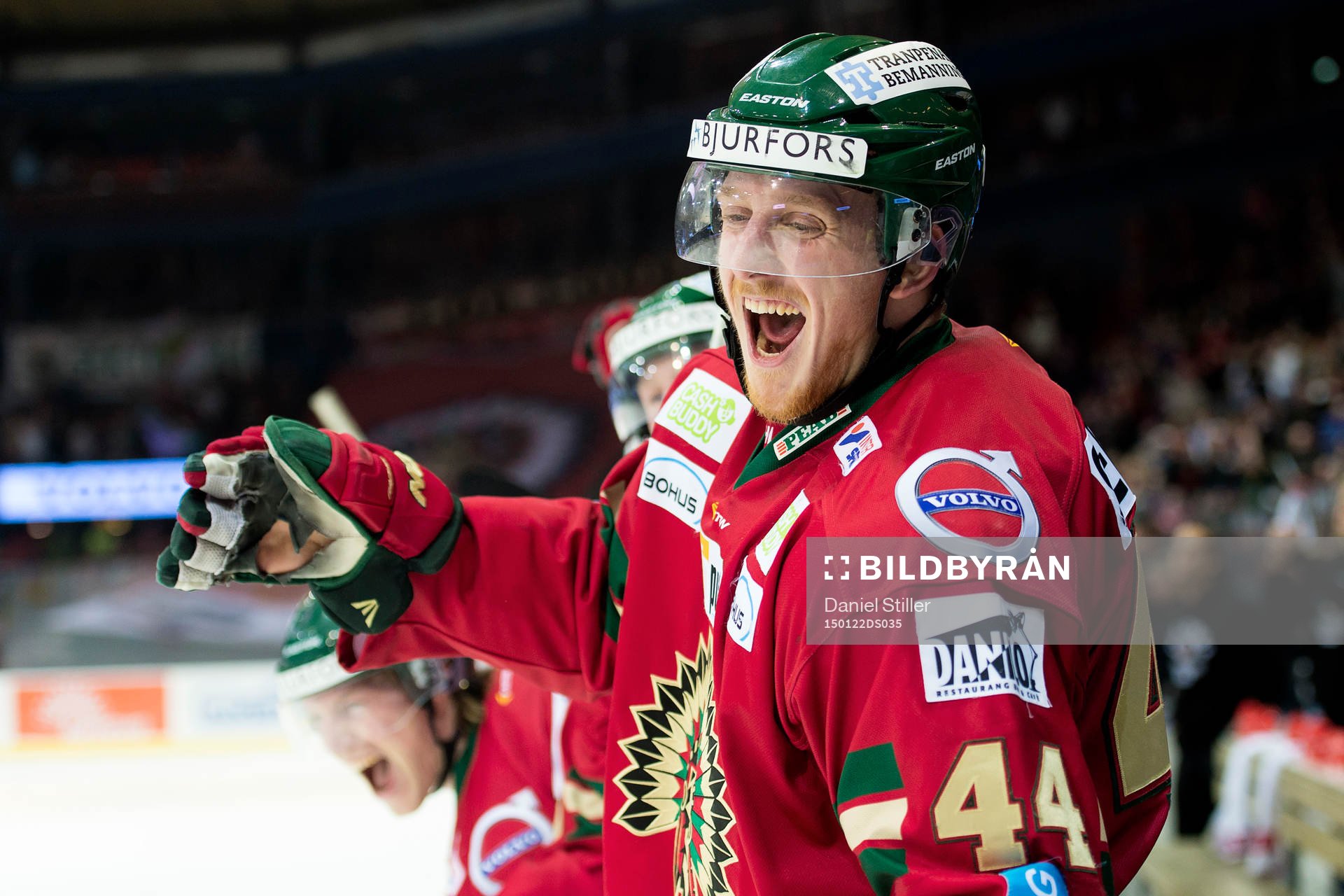 Frölundas Pontus Widerström jublar