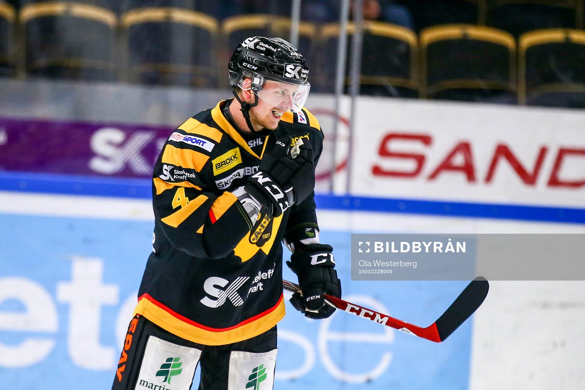 Skellefteås Tim Heed jublar