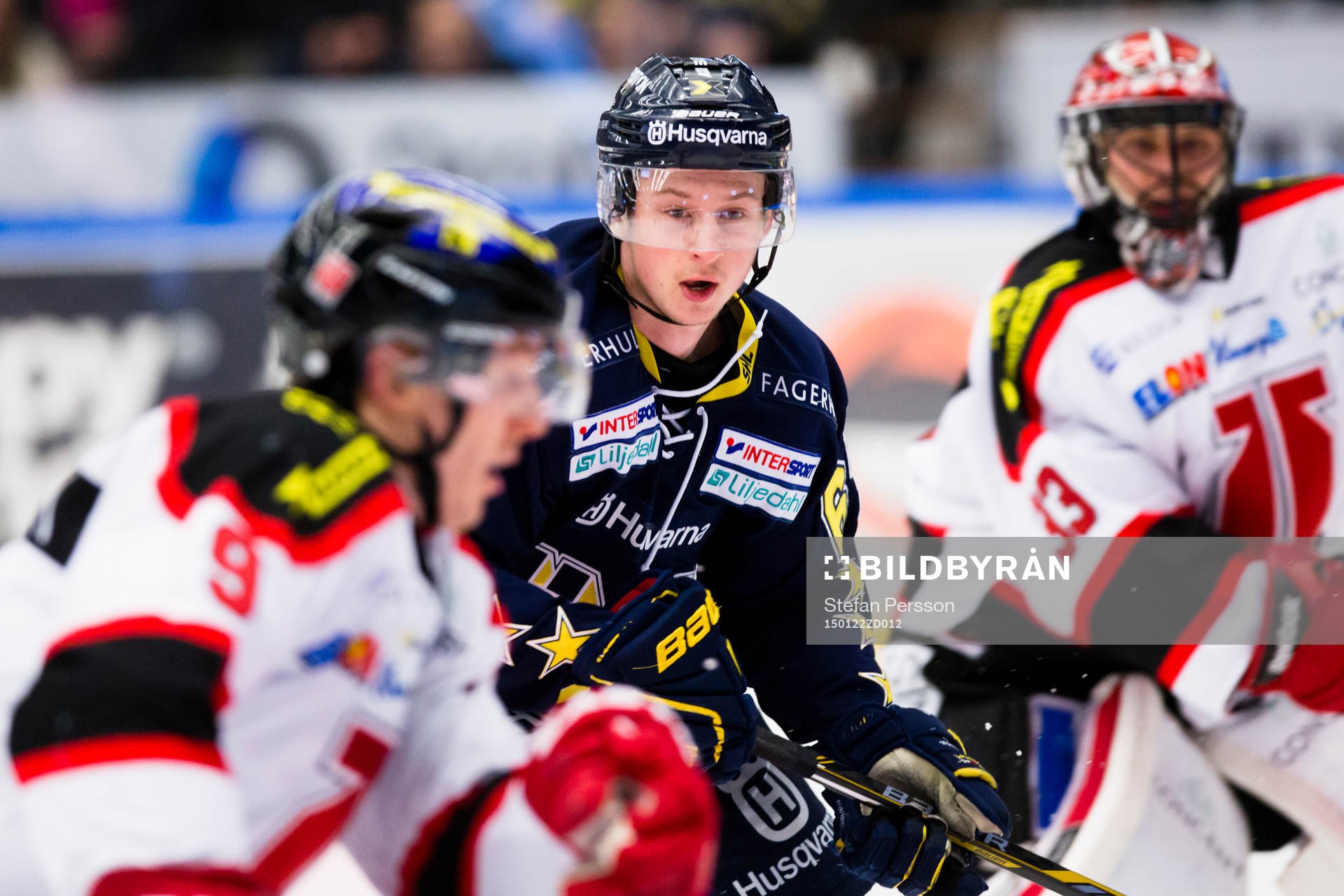Örebros Joonas Jalvanti (v) och målvakt Julius Hudacek