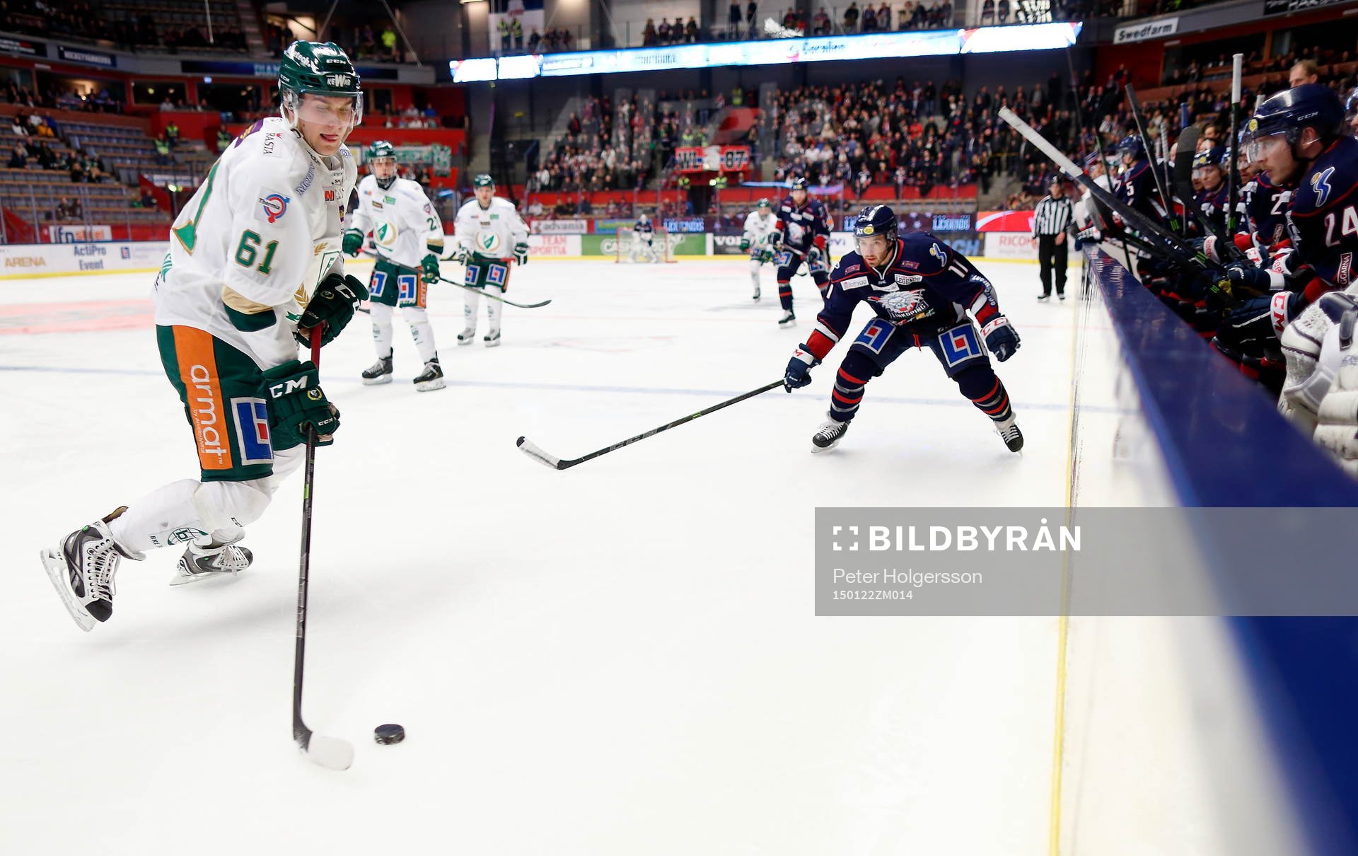 Färjestads Daniel Gunnarsson och Linköpings Jacob