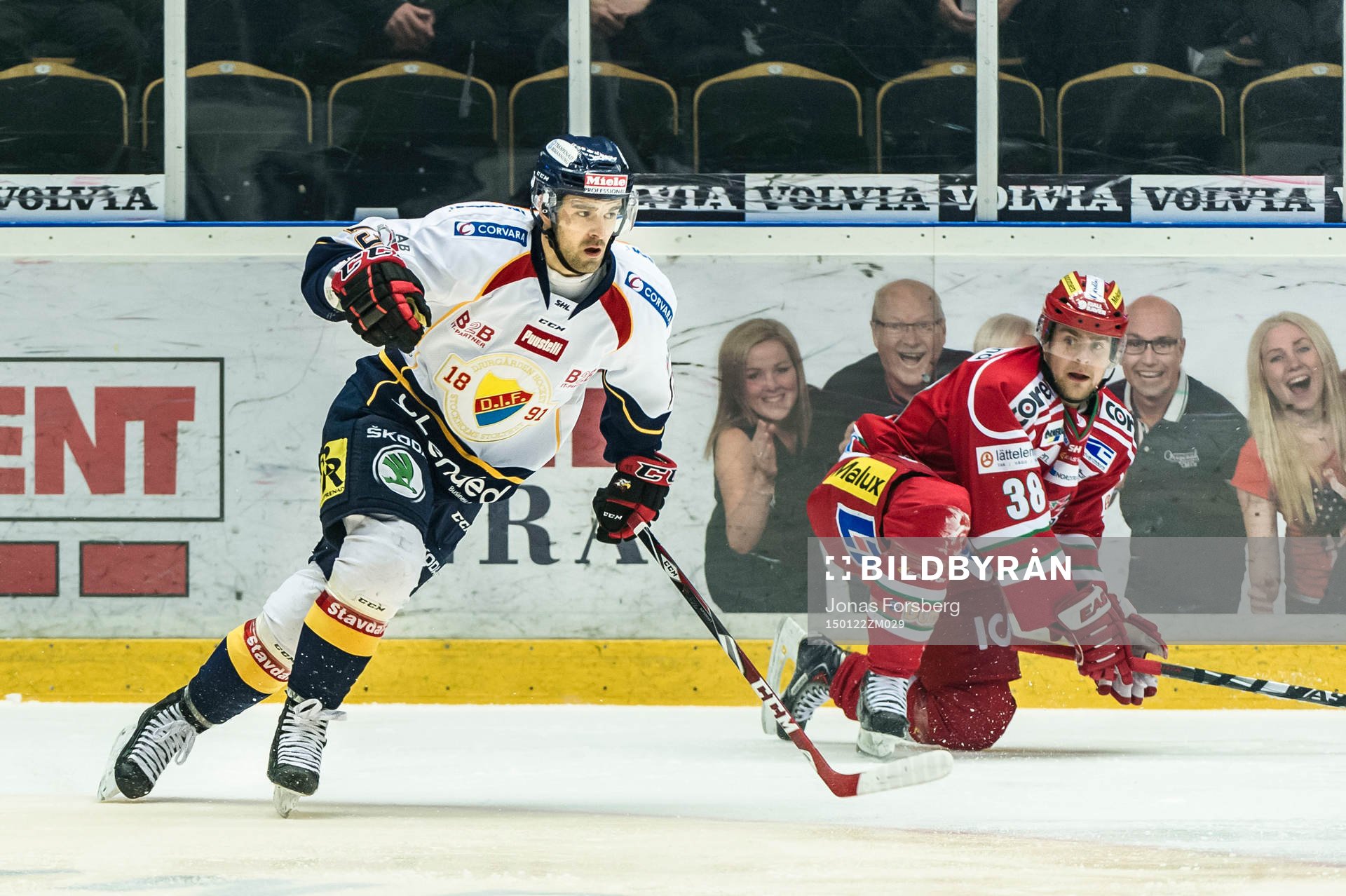 Djurgården Damien Fleury och Modos Nichlas Torp
