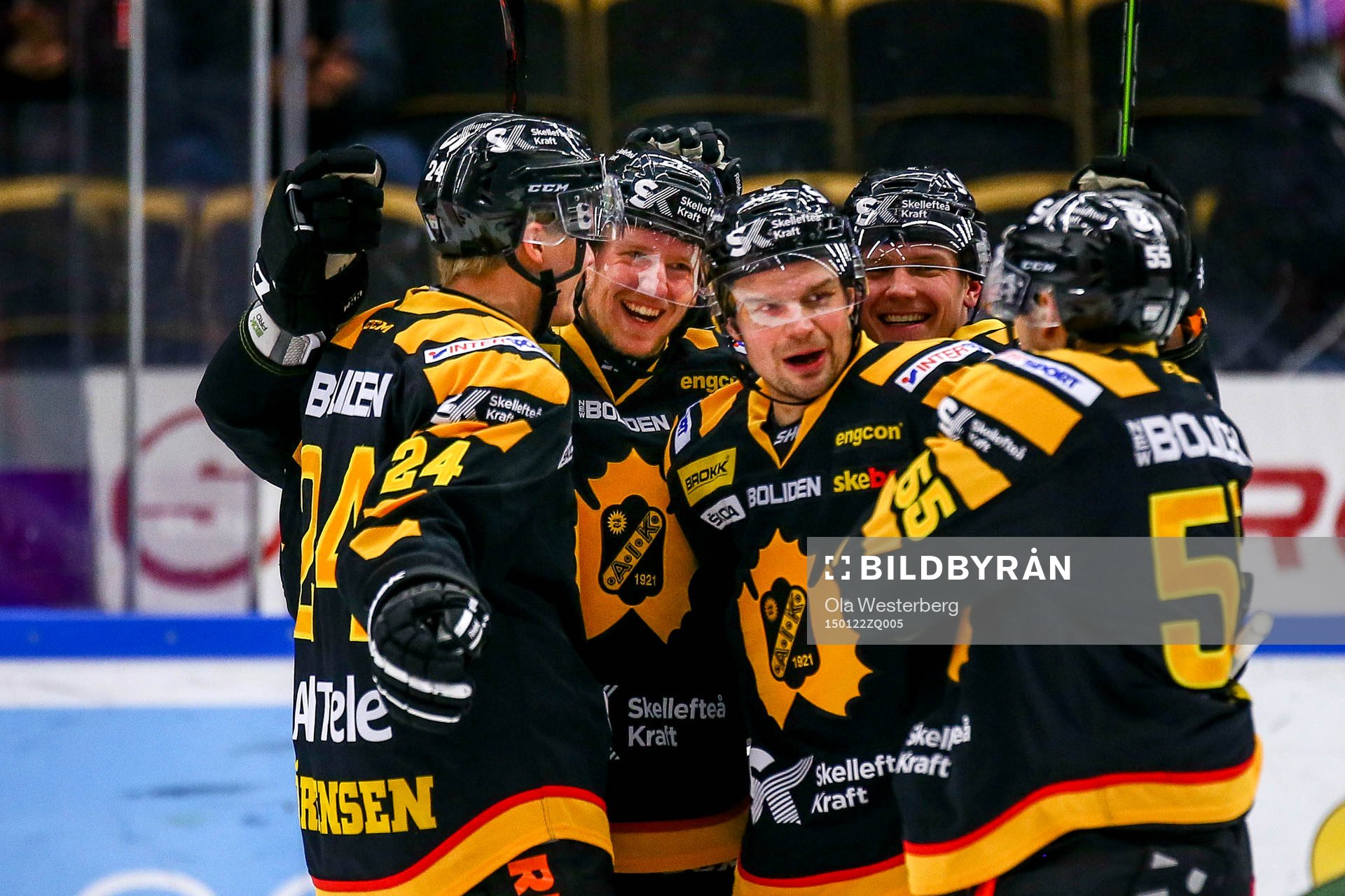 Skellefteås Tim Heed jublar