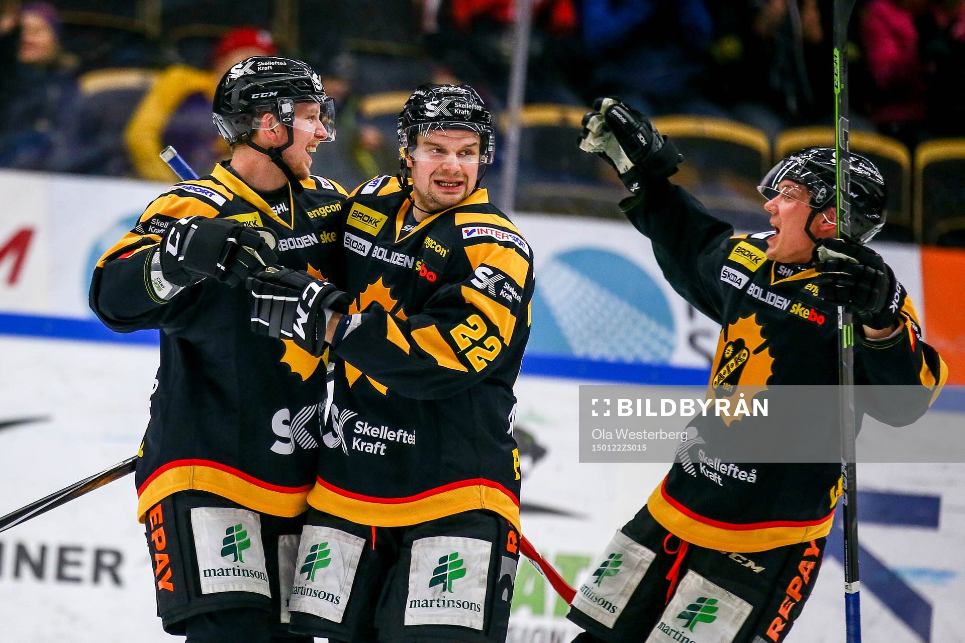 Skellefteås Tim Heed jublar