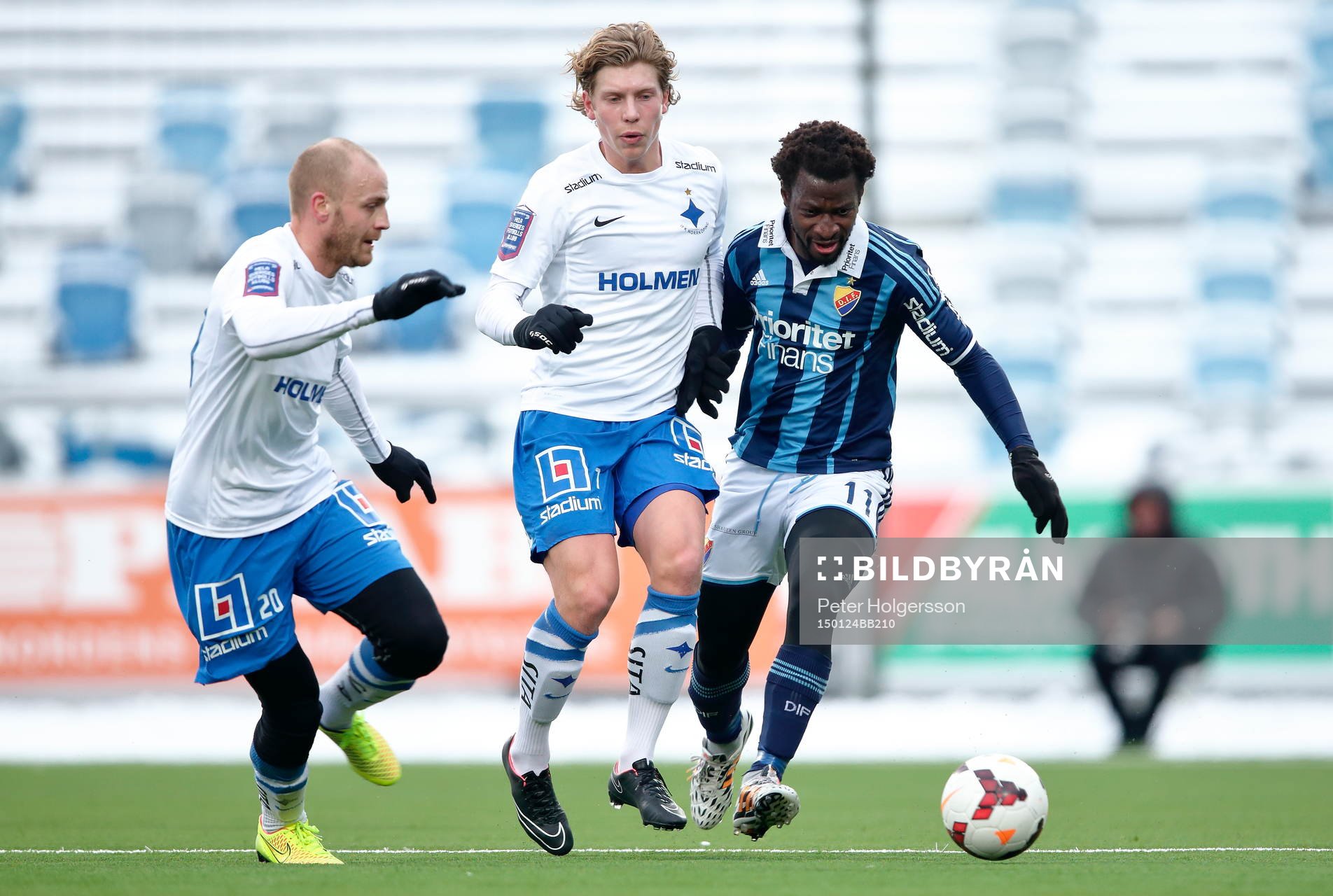 Norrköpings Emir Kujovic, Alexander Fransson och