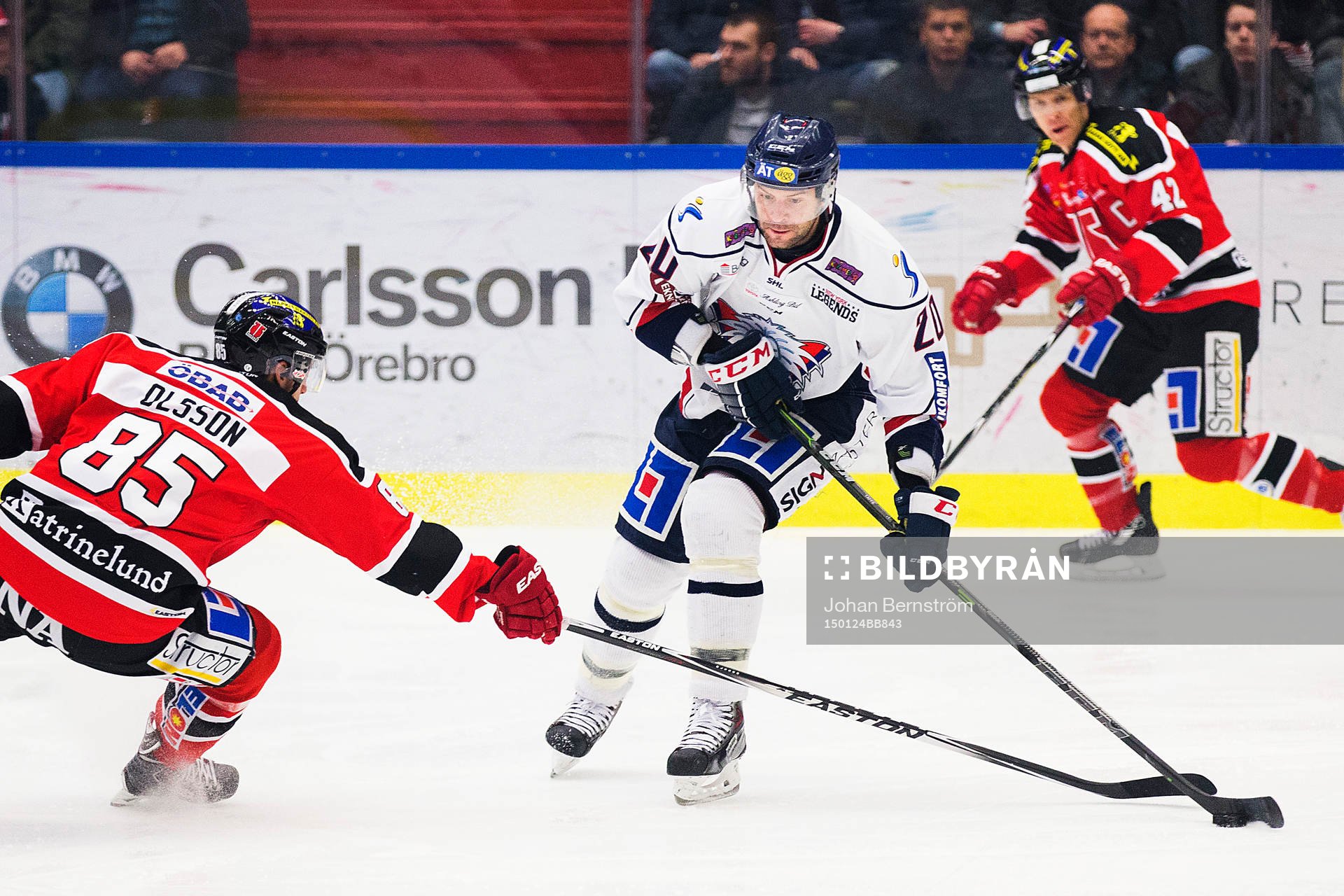 Linköpings Jeff Taffe och Örebros Kalle Olsson