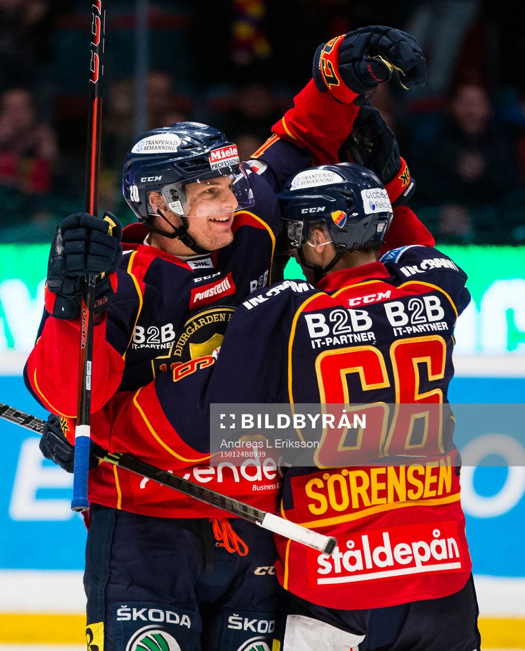 Djurgården Joakim Eriksson jublar