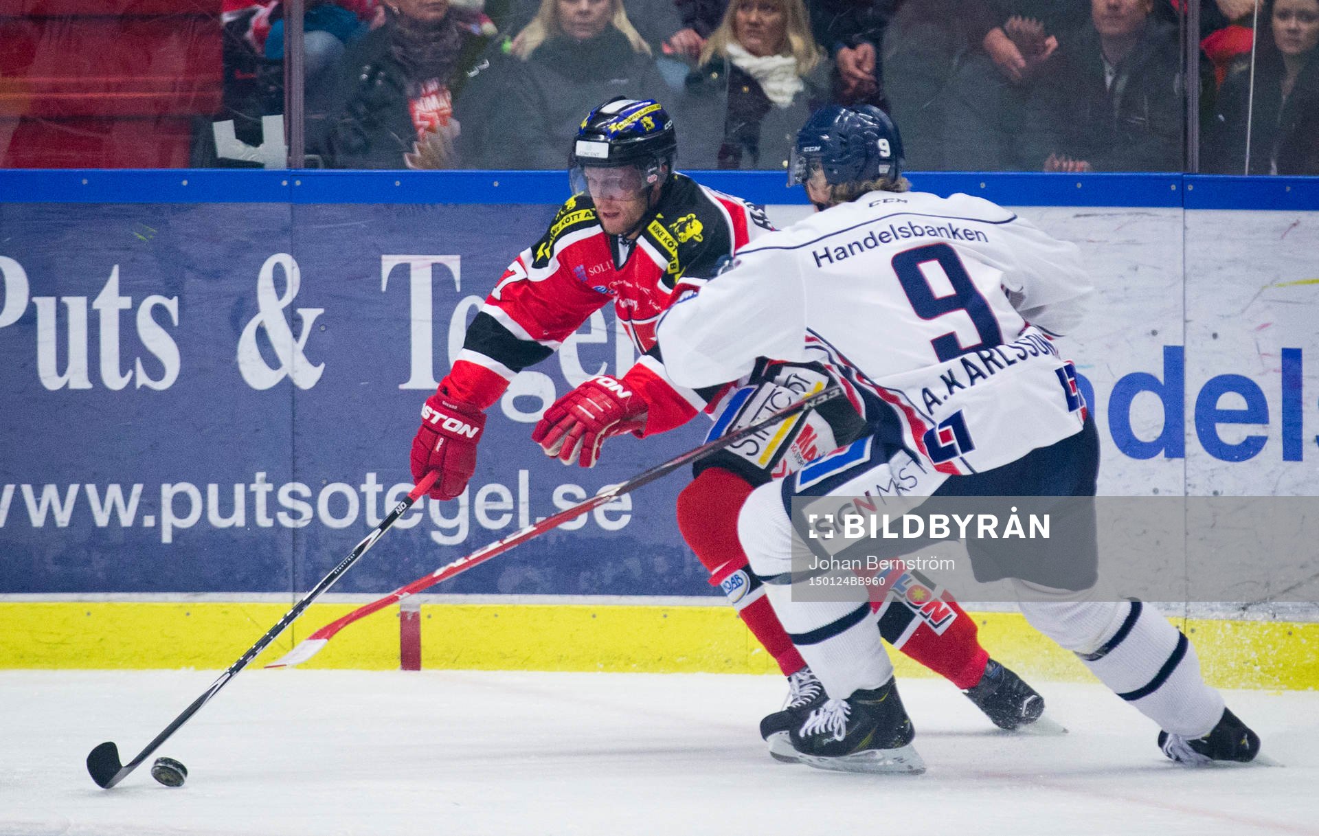 Örebros Johan Adolfsson mot Linköpings Anton Karlsson