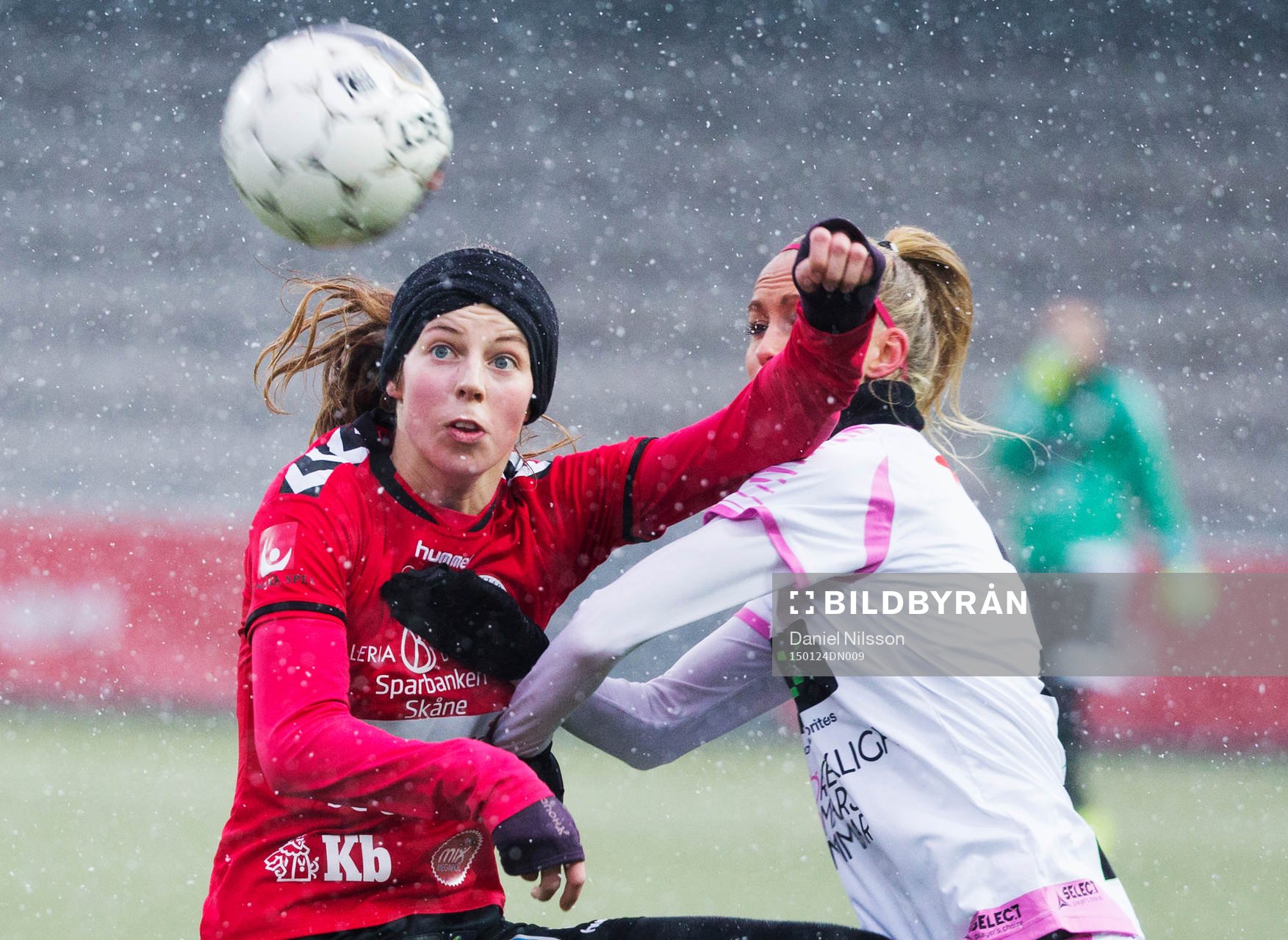 Rosengårds Line Röddik Hansen och Kristianstads Amanda