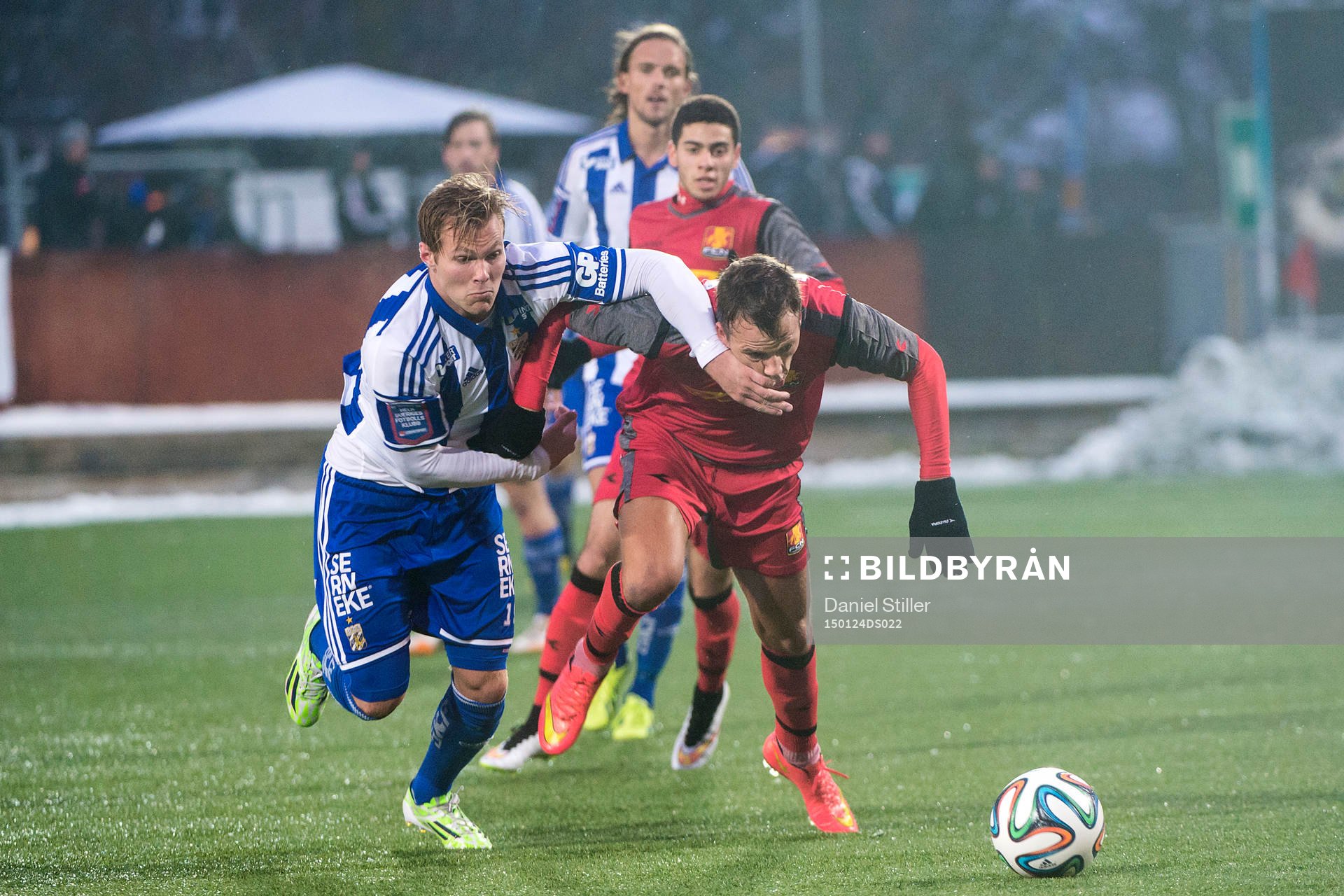 under träningsmatchen i fotboll mellan IFK Göteborg och Nordsjälland den 24 april 2015 i Göteborg.