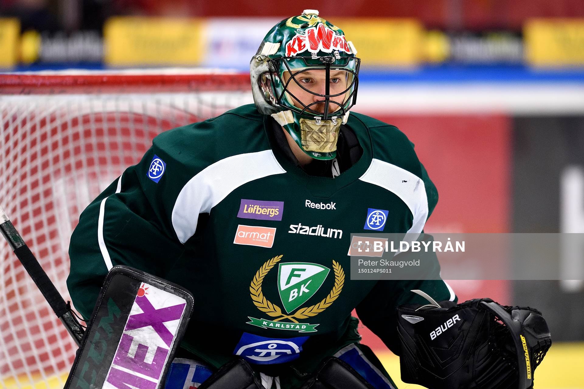 Färjestads målvakt Justin Pogge