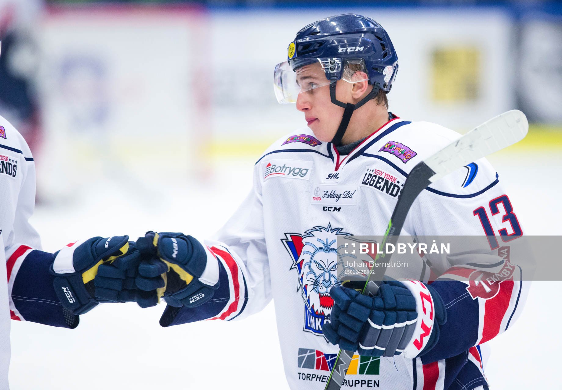 Linköpings Jakub Vrana gör 0-1 och jublar