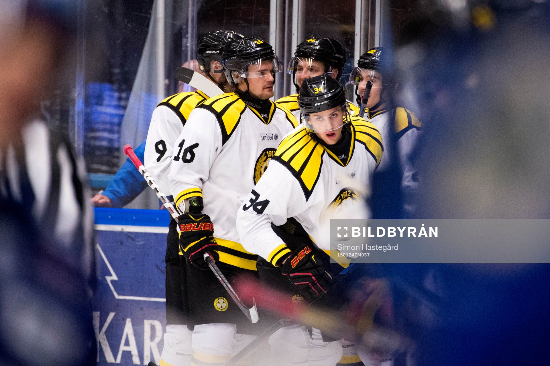 Brynäs Oscar Eklund, Daniel Brodin, Jacob Blomqvist och