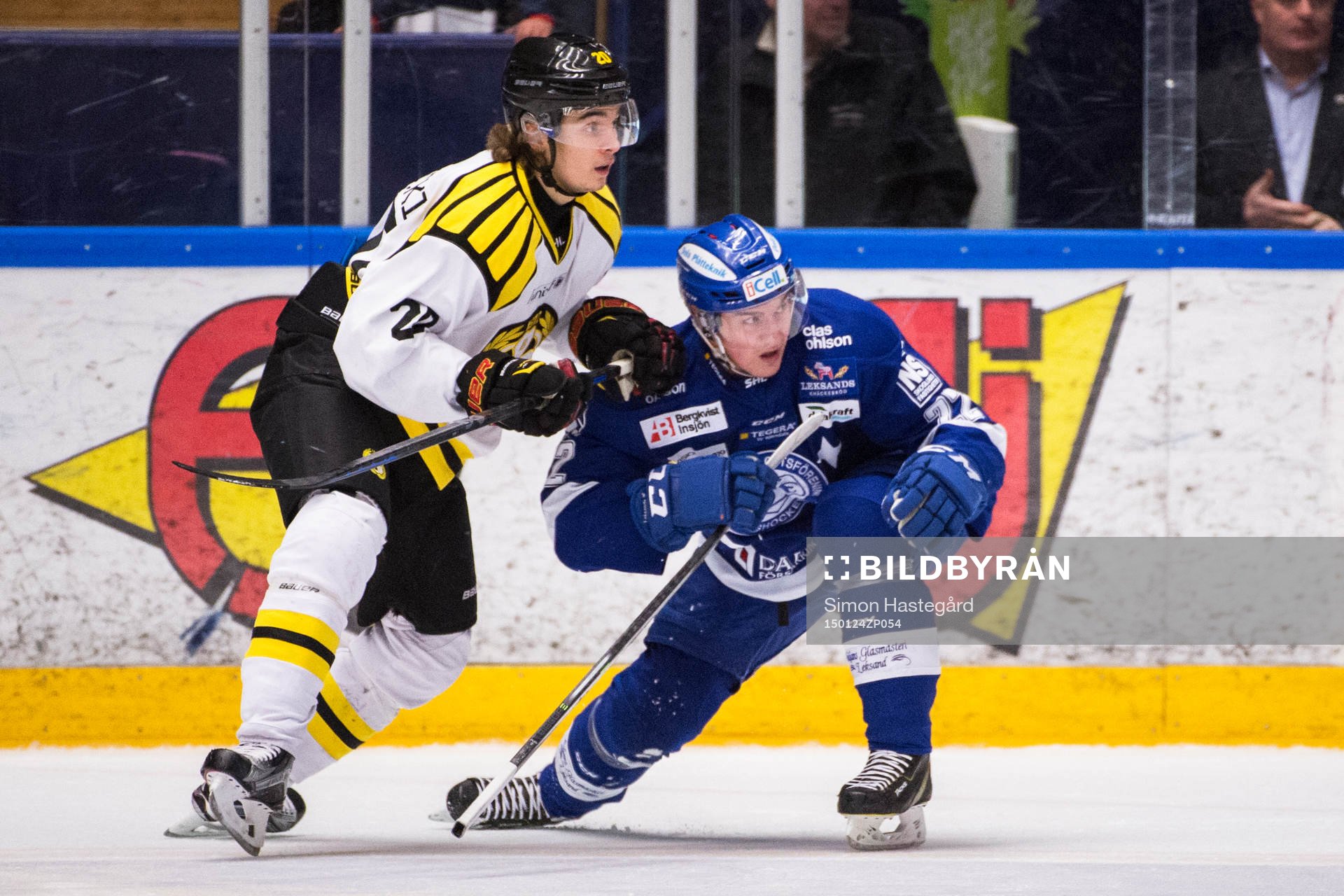 Brynäs Adam Brodecki och Leksands Martin Grönberg