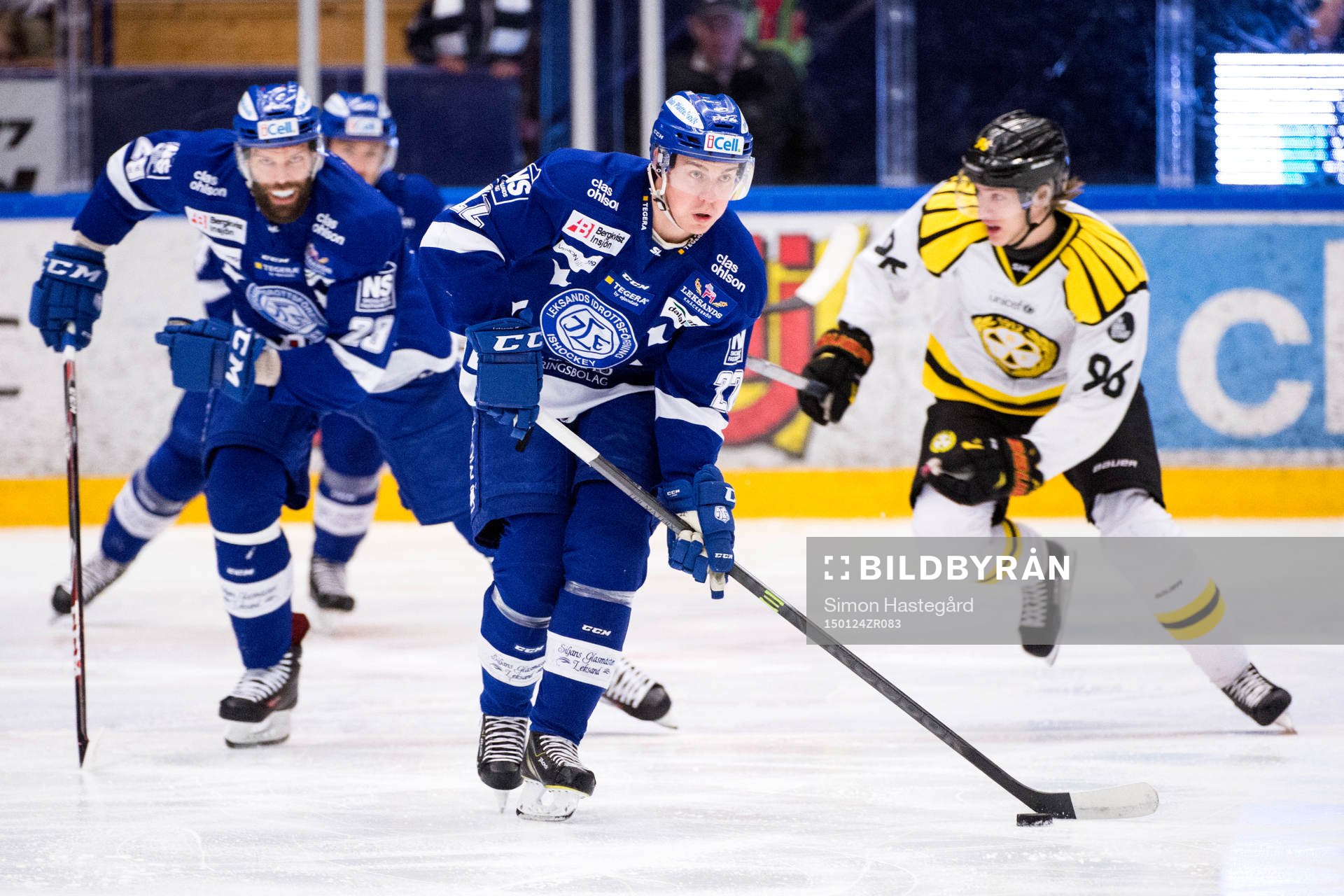 Leksands Joonas Rönnberg, Martin Grönberg  och Brynäs