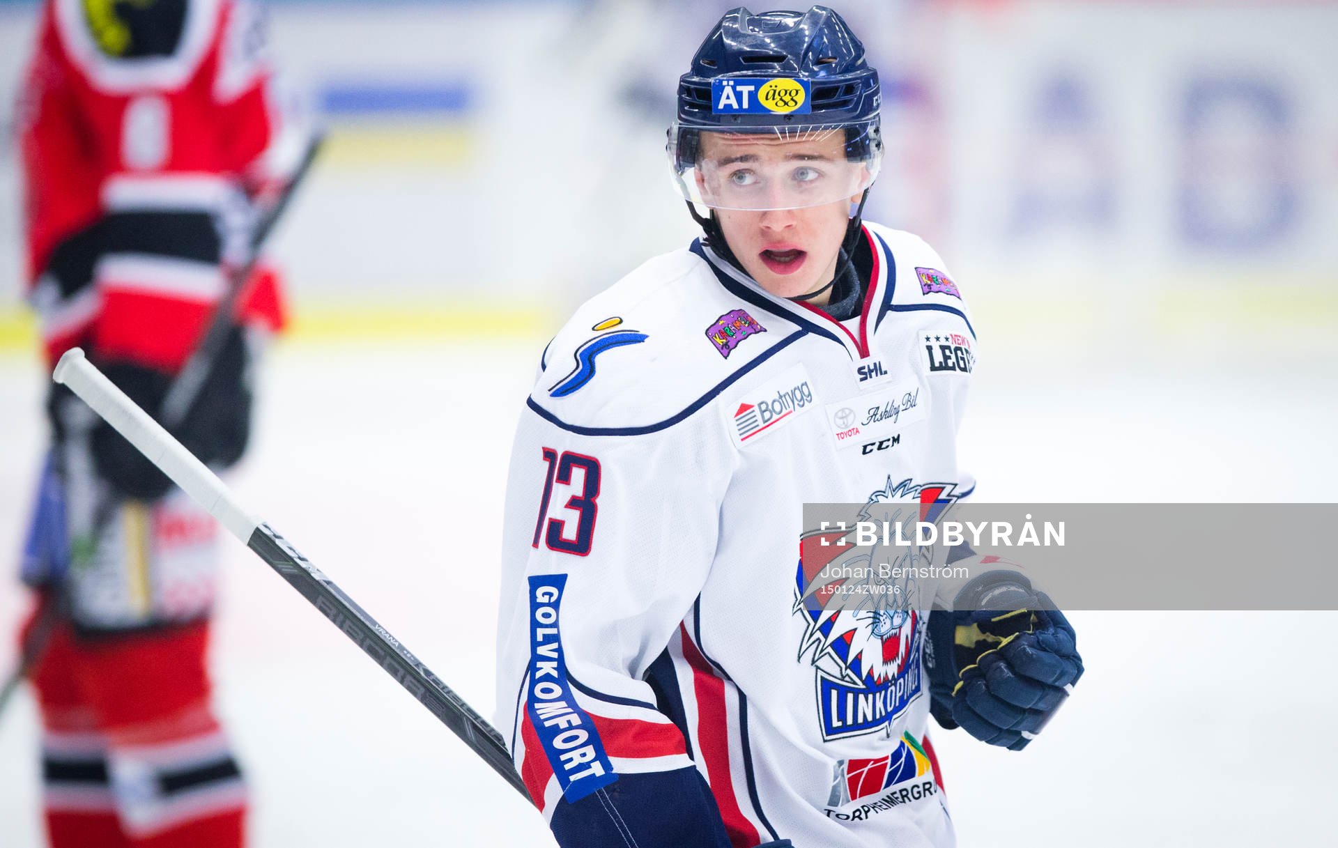 Linköpings Jakub Vrana gör 0-1 och jublar