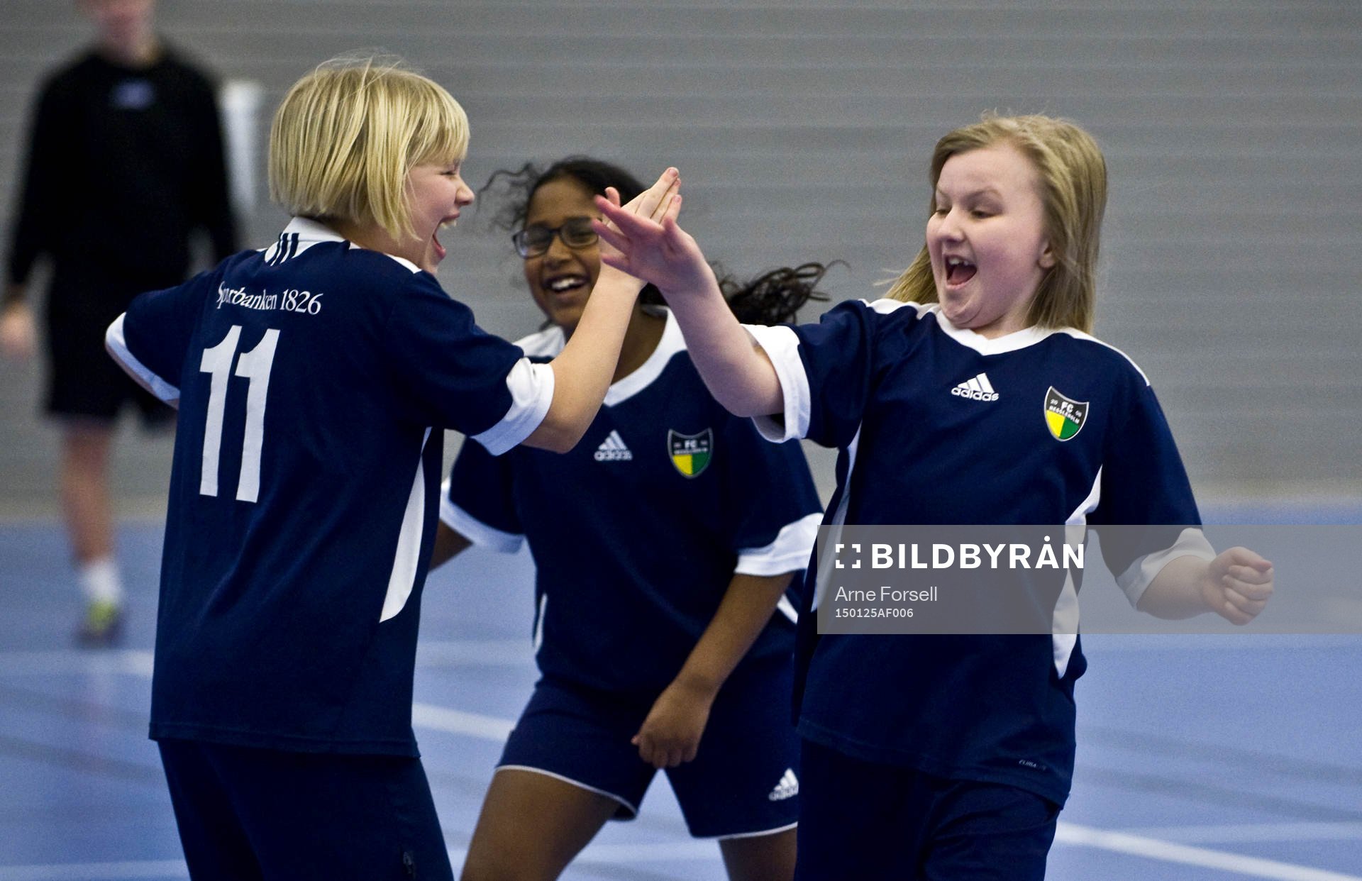 Felicia Jeppsson, th, gjorde två av FCH:s mål i finalen.