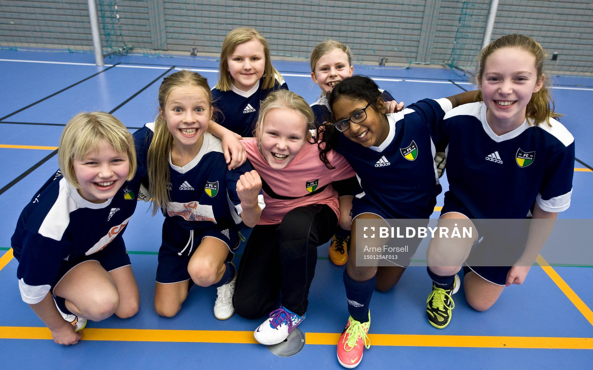FC Hessleholms vinnande lag: Ellen Fischer, Tilda Persson,