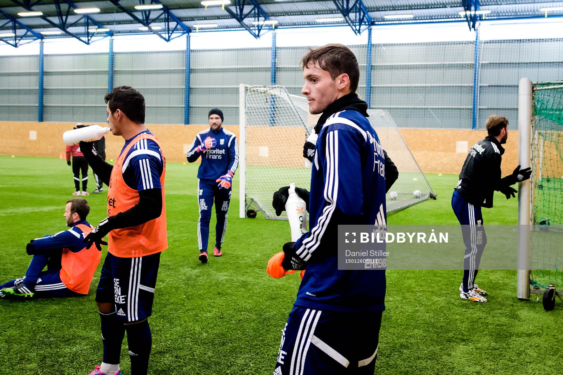 Patrick Dos Santos Cruz provtränar under en fotbollsträning med IFK Göteborg den 26 januari 2015 i Göteborg.